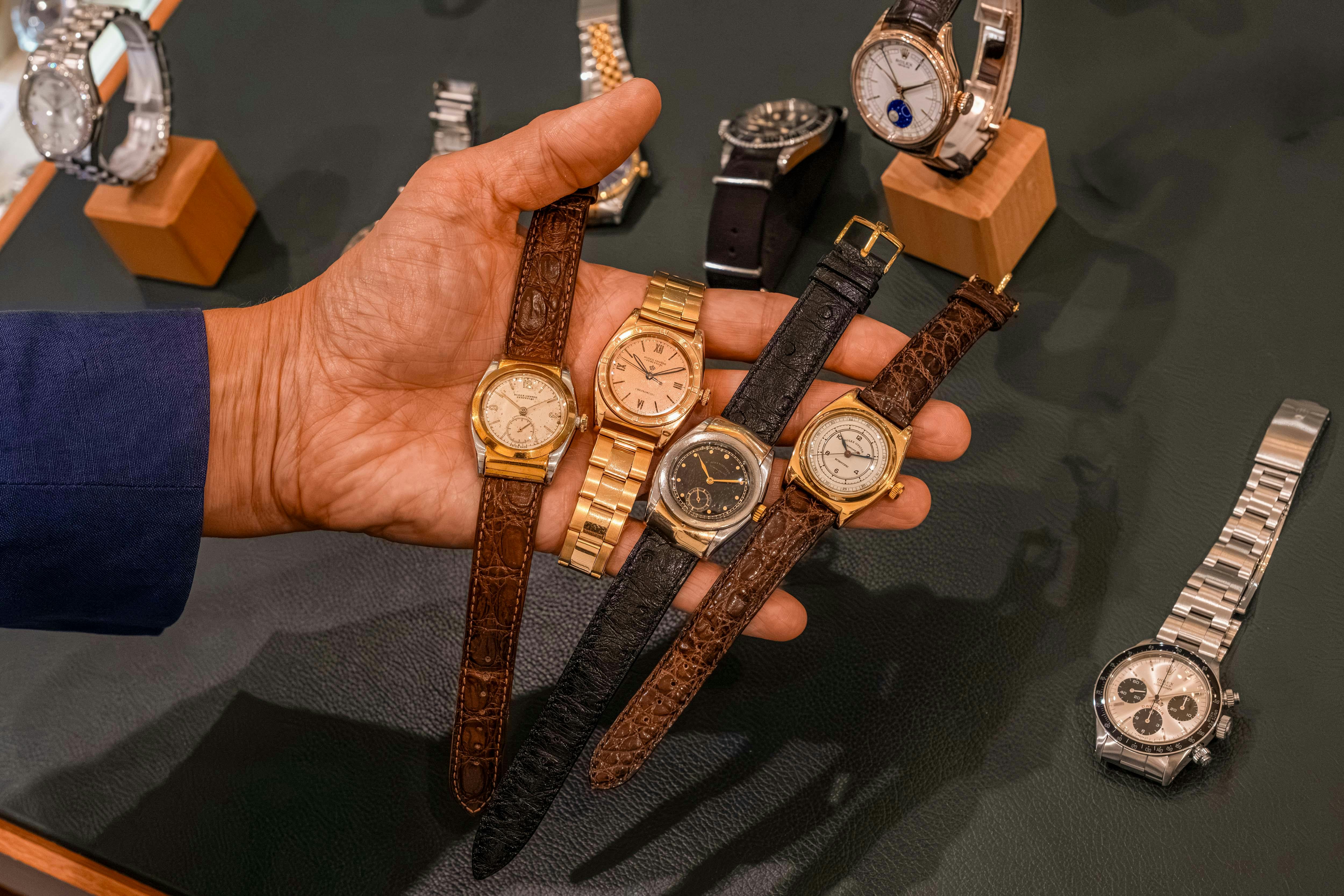 group of watches