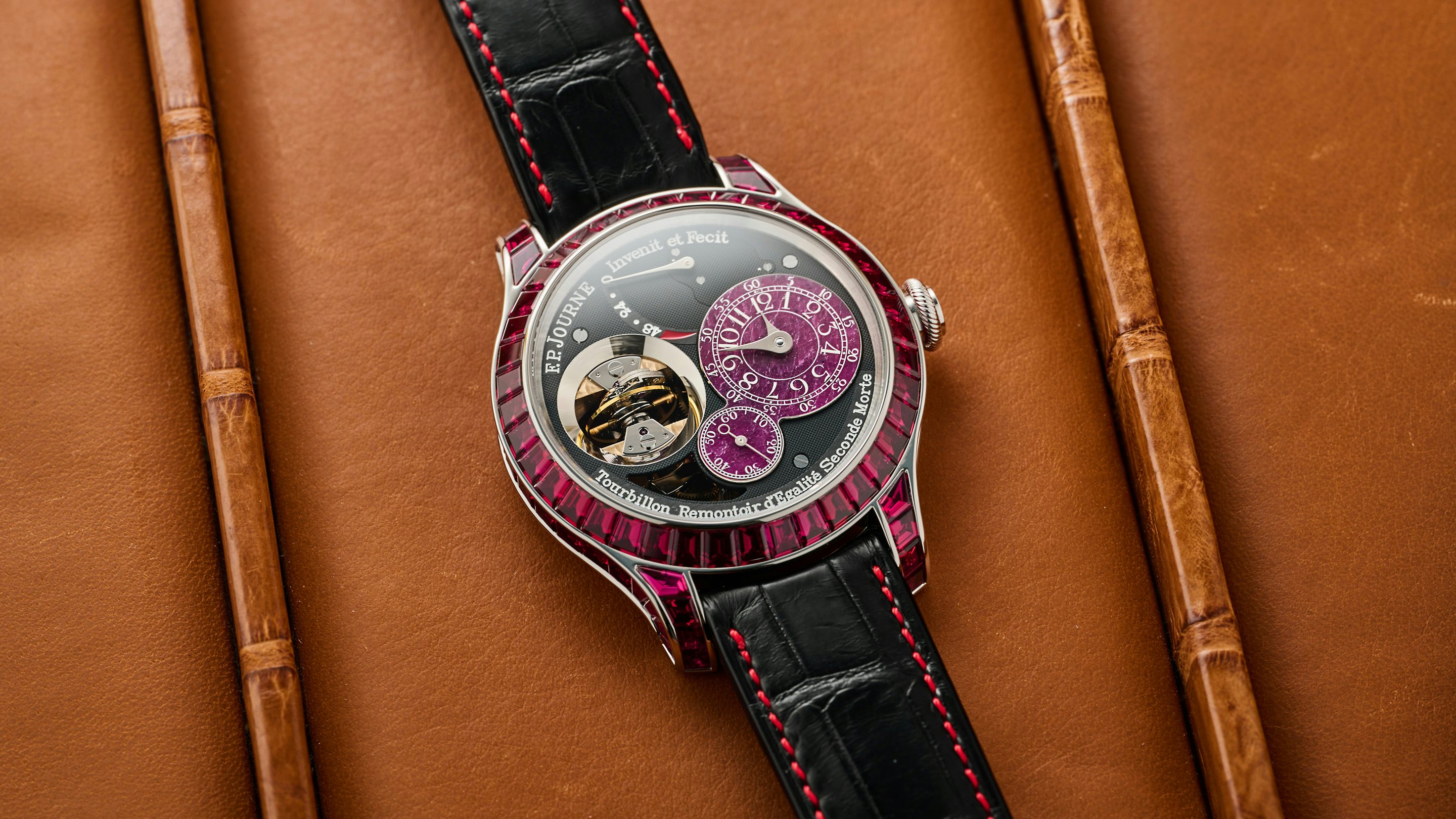 F.P. Journe's Tourbillon Souverain Vertical Joillaire Rubis