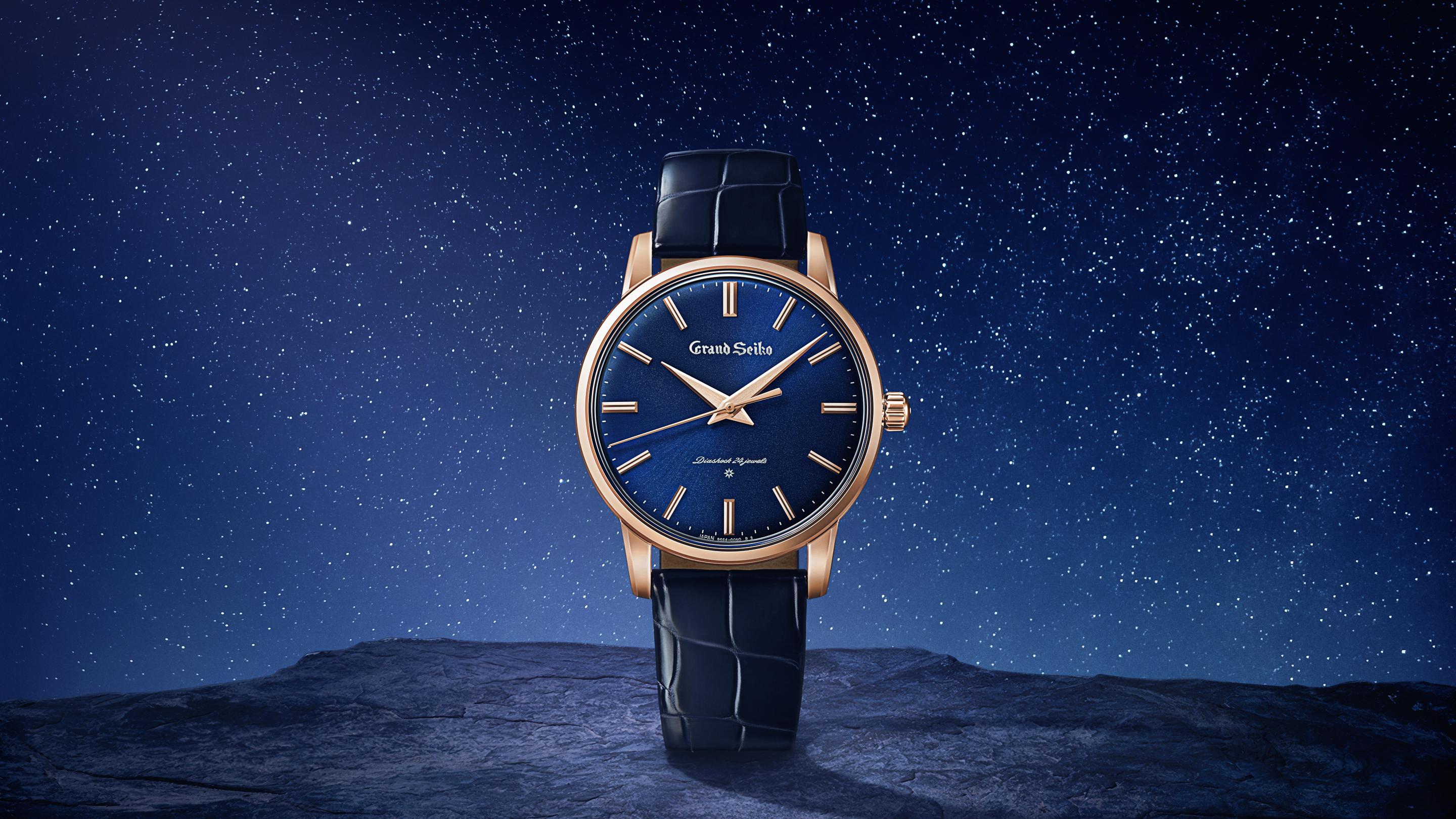 Grand Seiko Recreates Its Very First Watch With A Night Sky Dial And Rose Gold Case