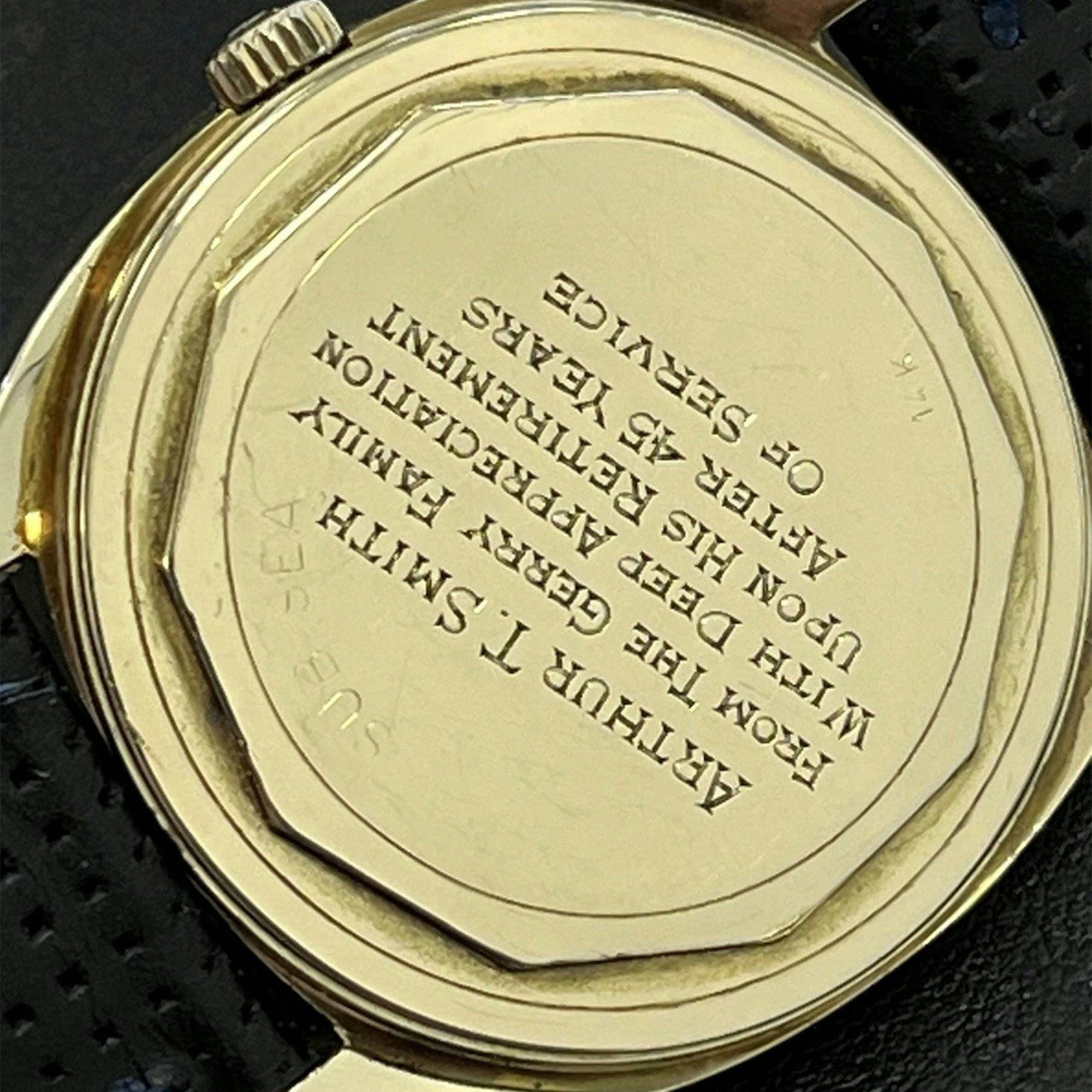 A 1960s Movado Kingmatic HS360 Retailed By Tiffany & Co. In 14k Yellow Gold