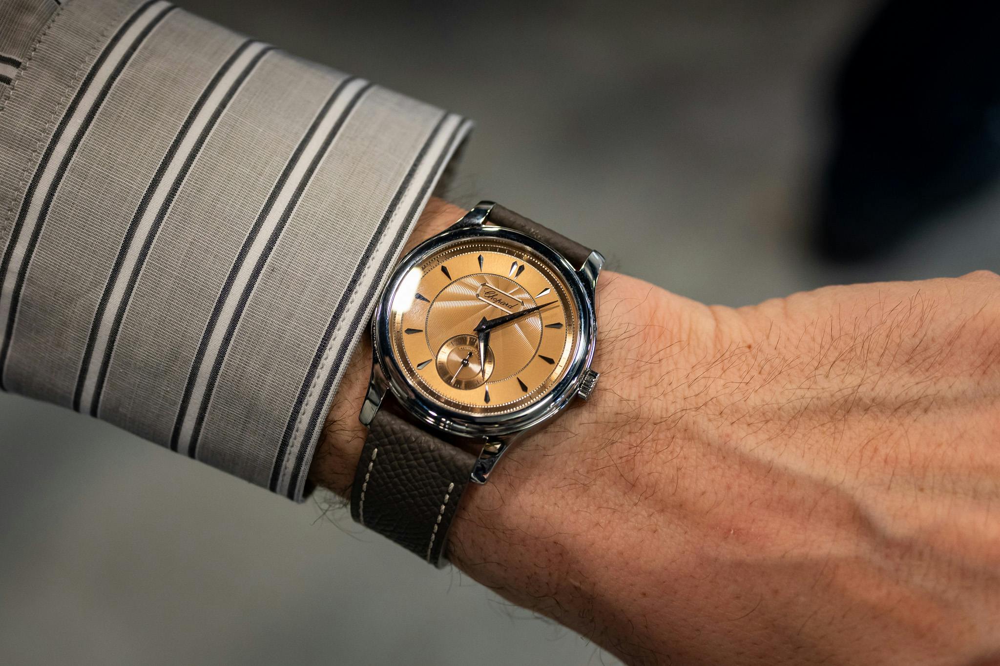 chopard 1860 steel salmon