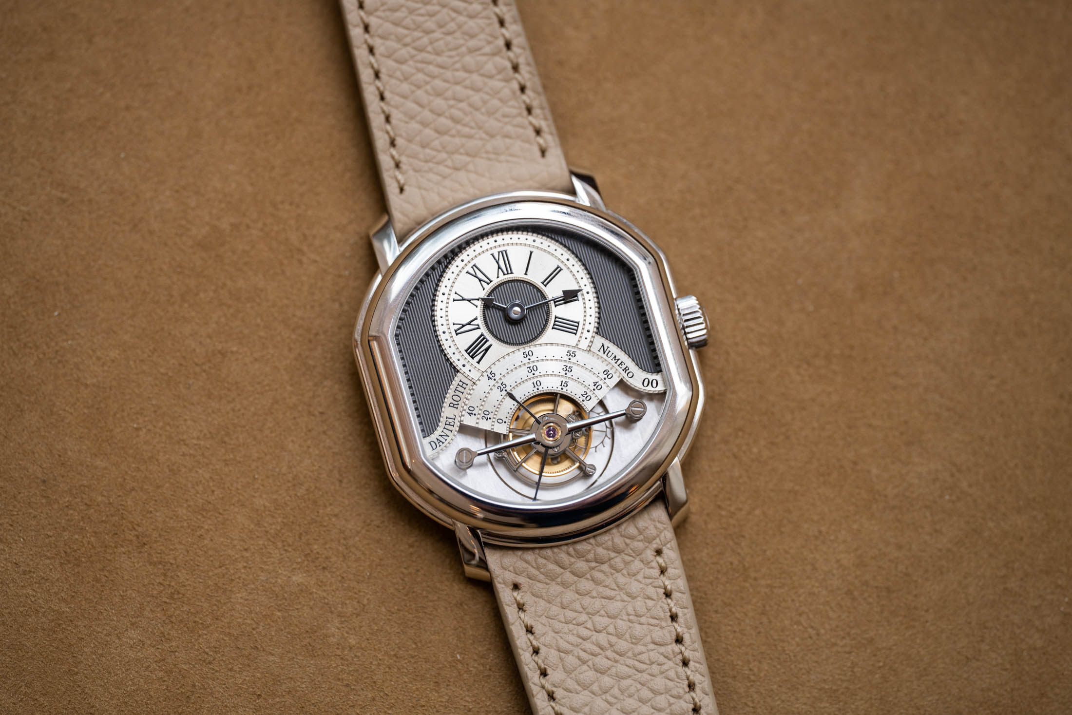 Daniel Roth Tourbillon PT on leather background