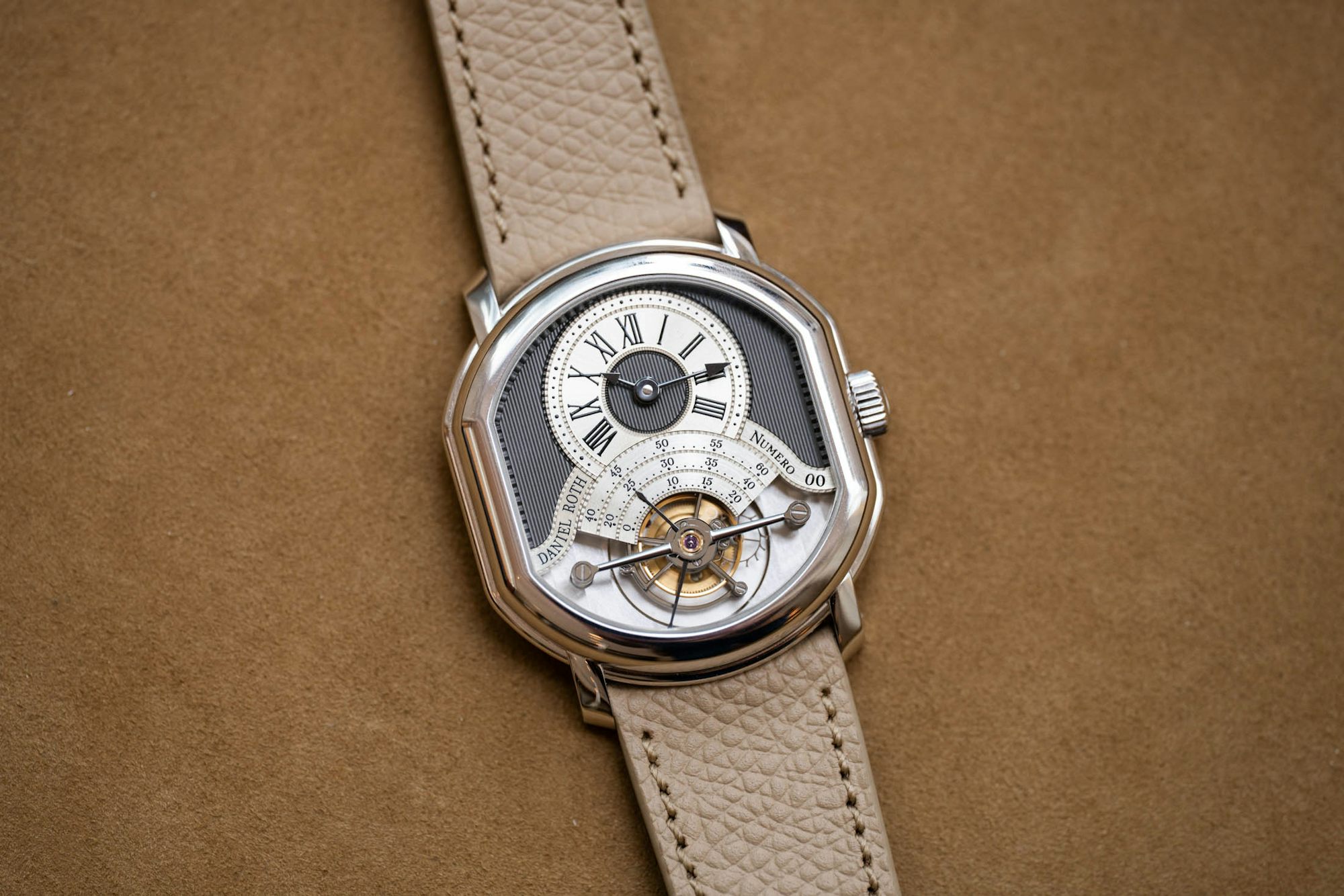 Daniel Roth Tourbillon PT on leather background