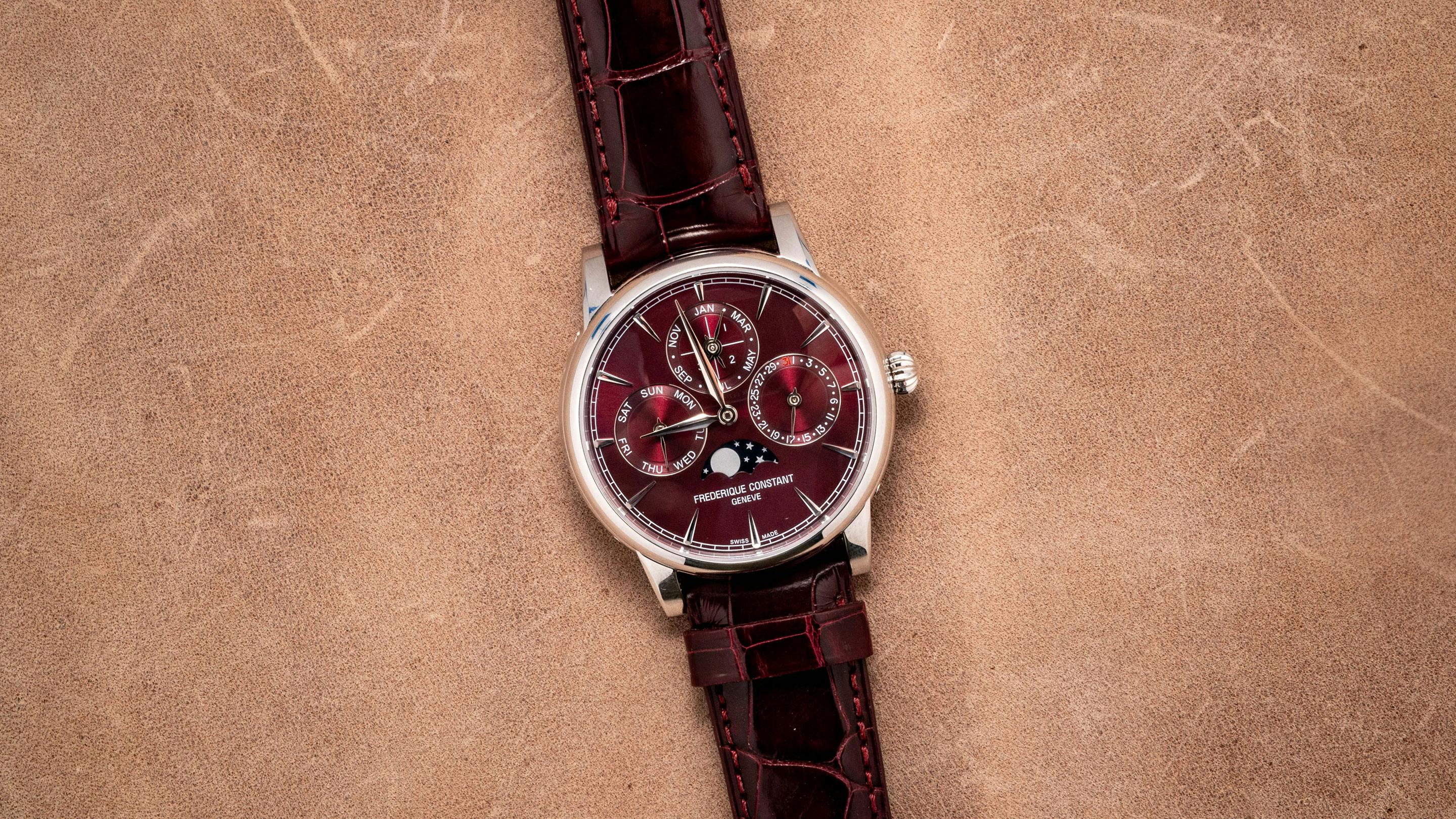Introducing: Fredrique Constant Manufacture Classic Perpetual Calendar Burgundy Limited Edition (Live Pics)