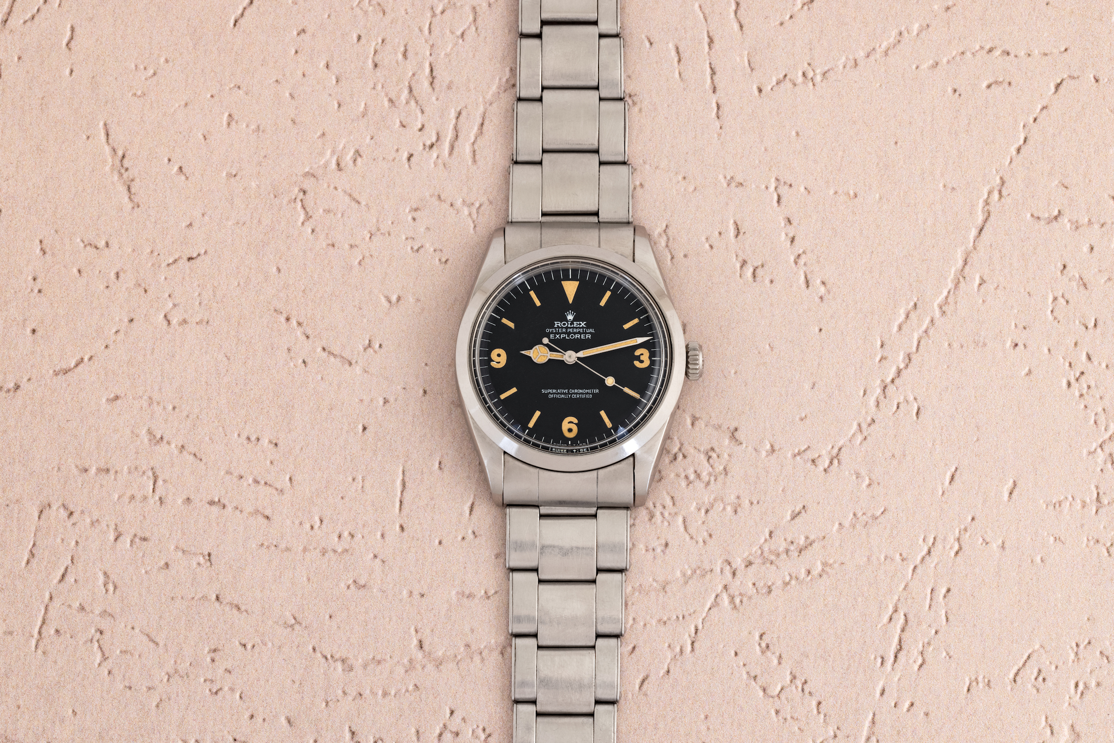 image of Rolex Explorer 1016 with matte dial.