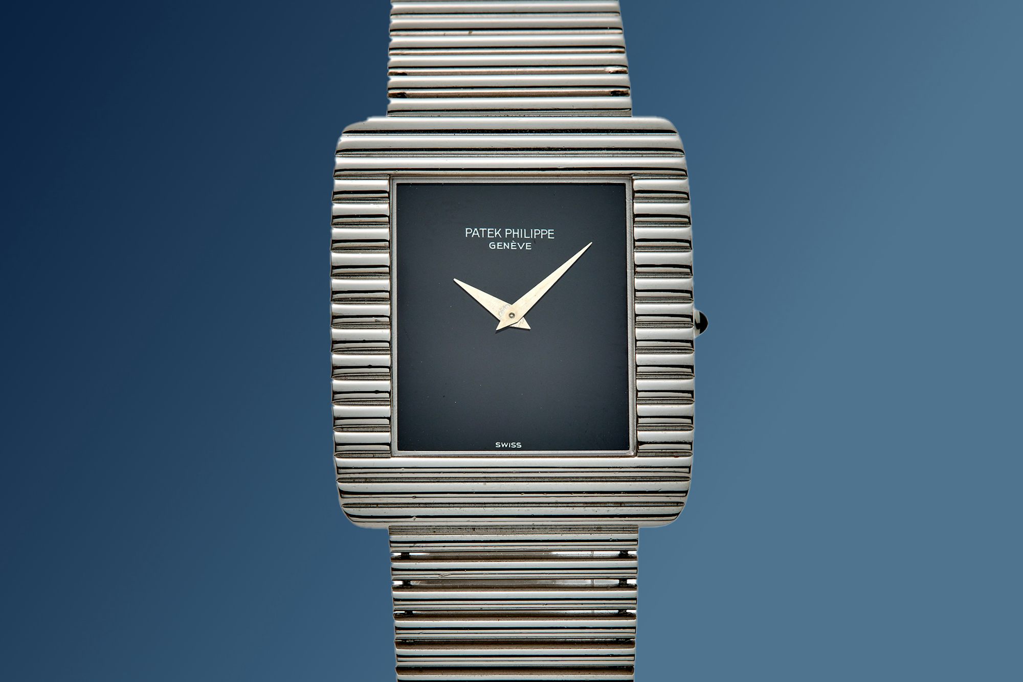 A Patek Philippe ref. 3733/1 in white gold with onyx dial
