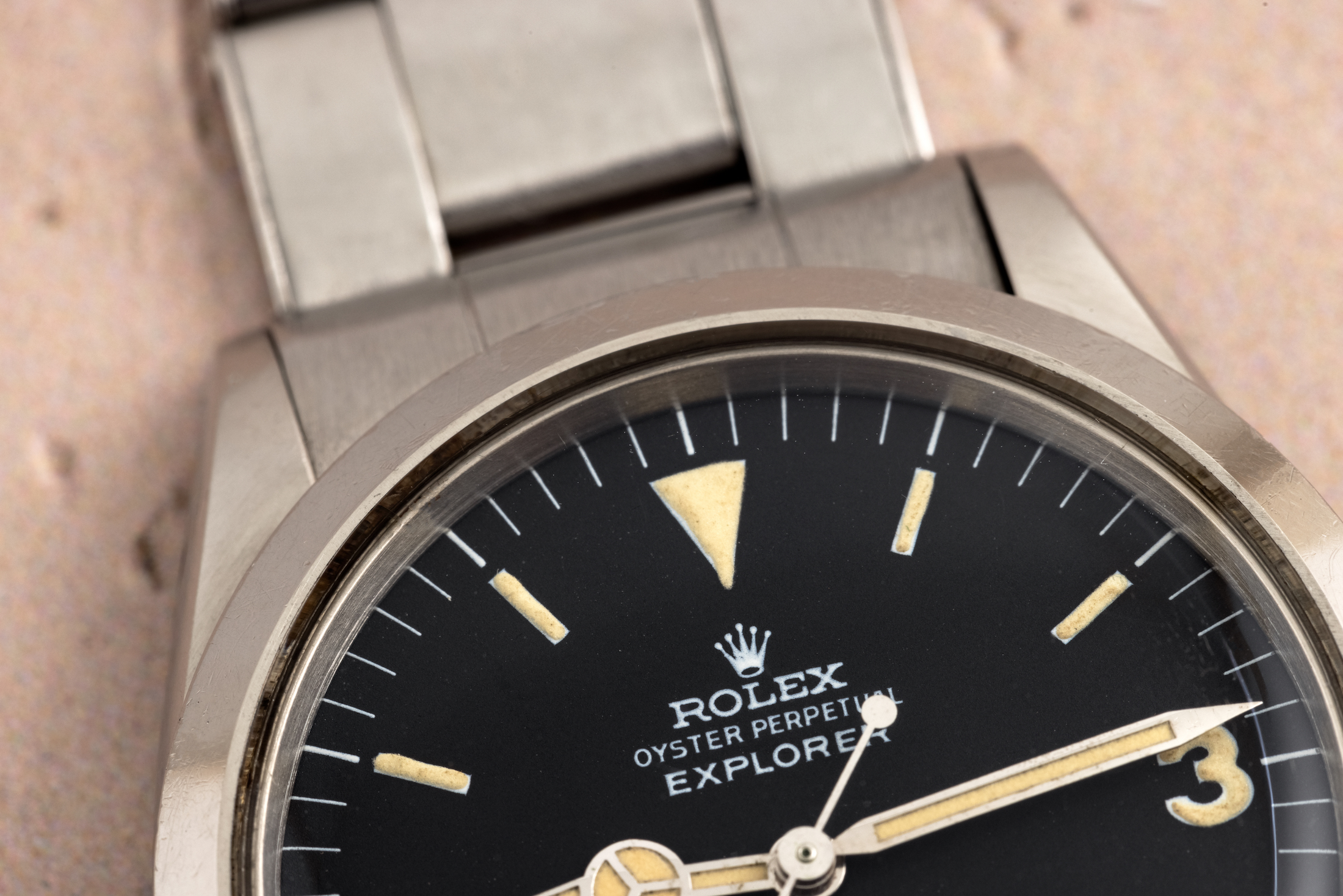 image of Rolex Explorer 1016 with matte dial.