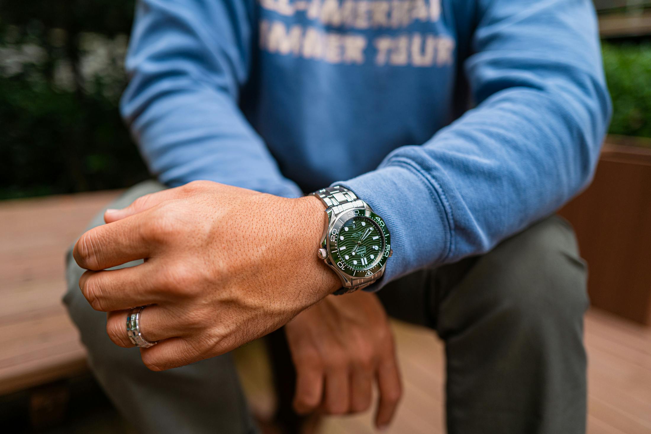 Watch on wrist