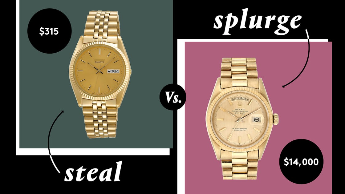 Steal Vs. Splurge: Yellow-Gold Bracelet Watches - Hodinkee
