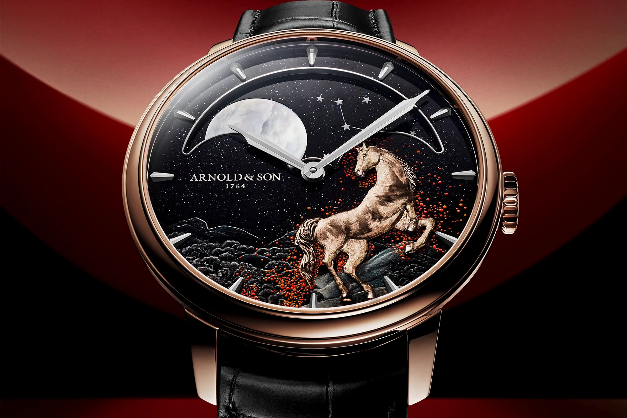 Arnold and son lunar horse watch