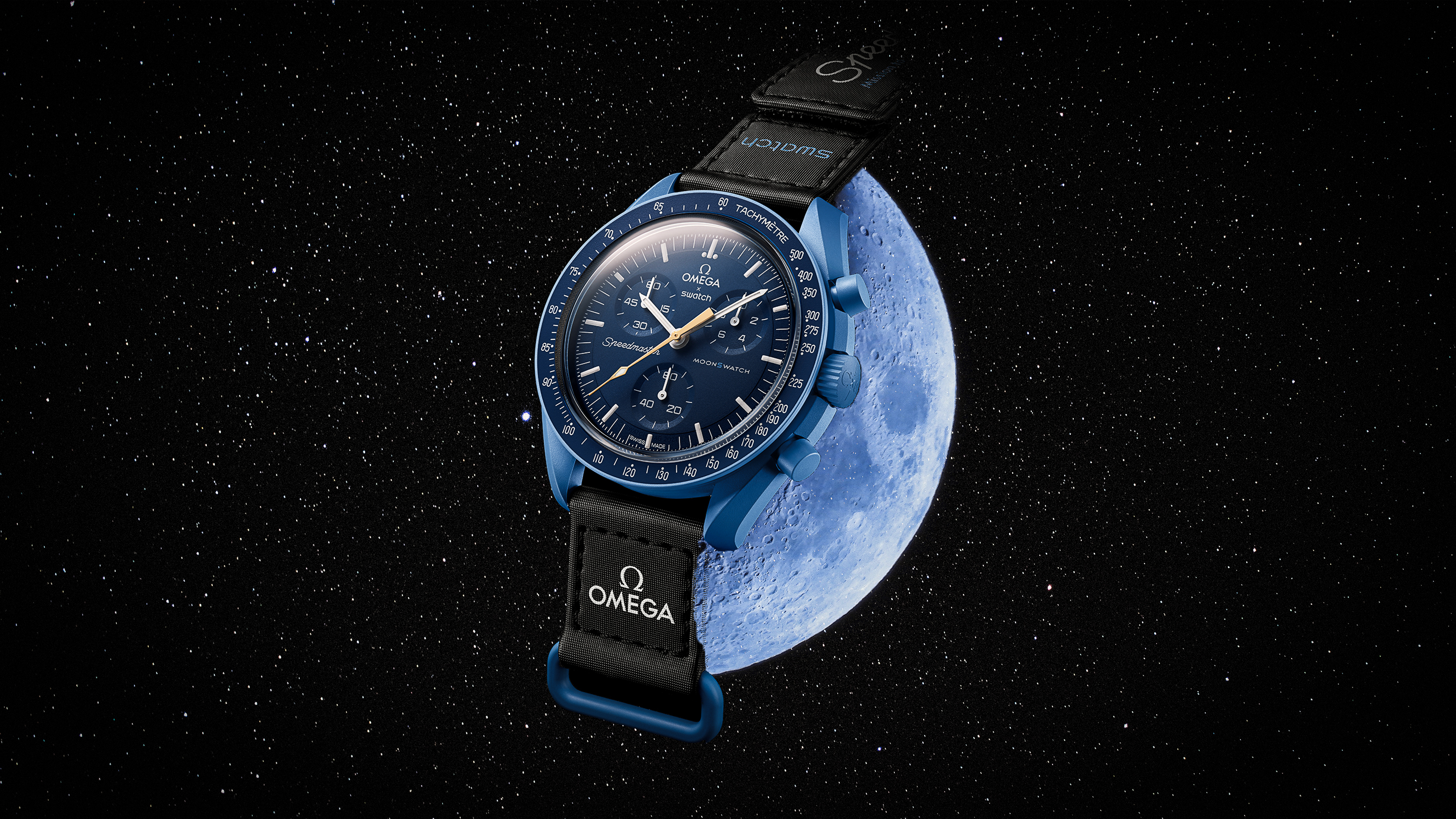MoonSwatch Mission To MoonShine Gold: Neptune Blue