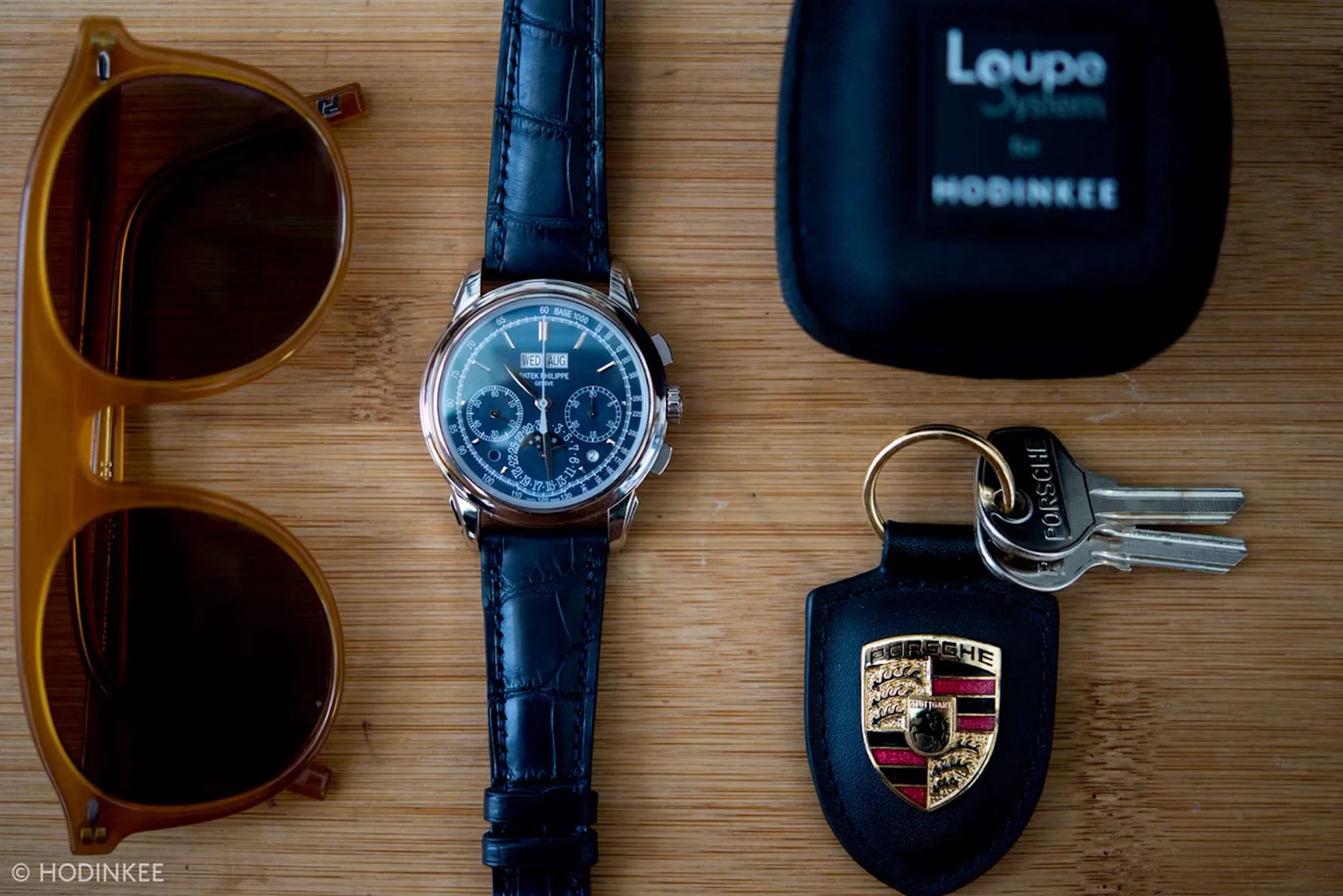 flatlay with keys