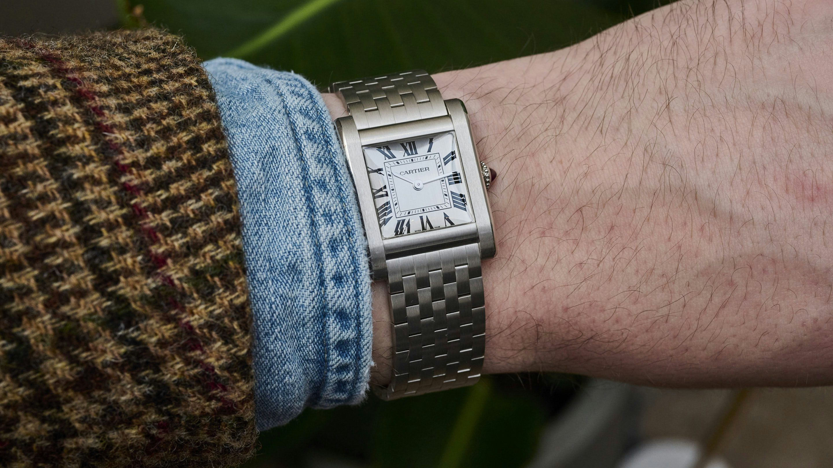 The Cartier Tank Normale in platinum