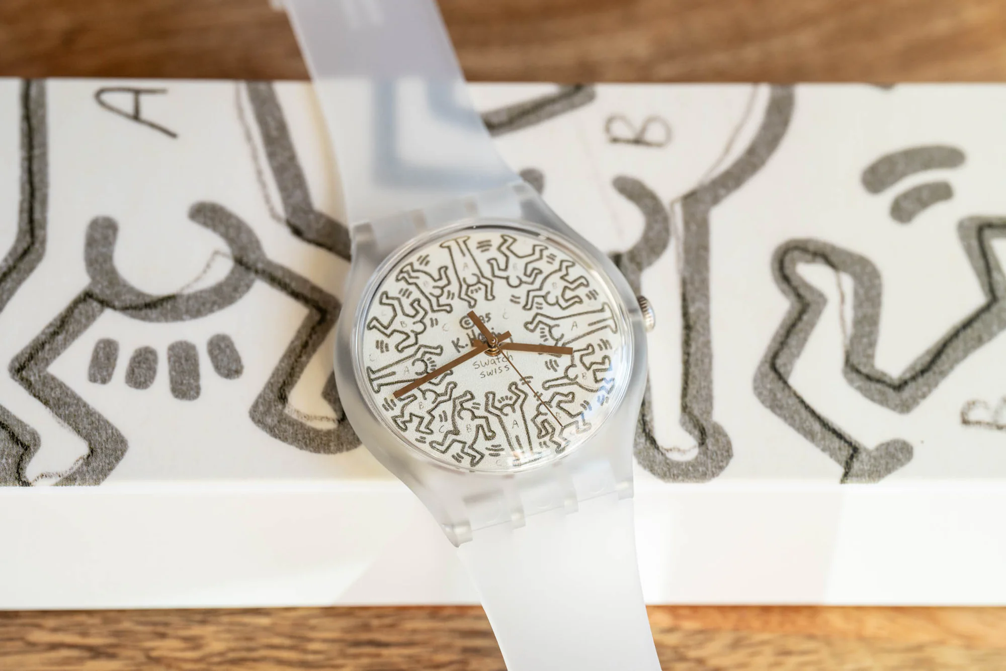 Swatch on box