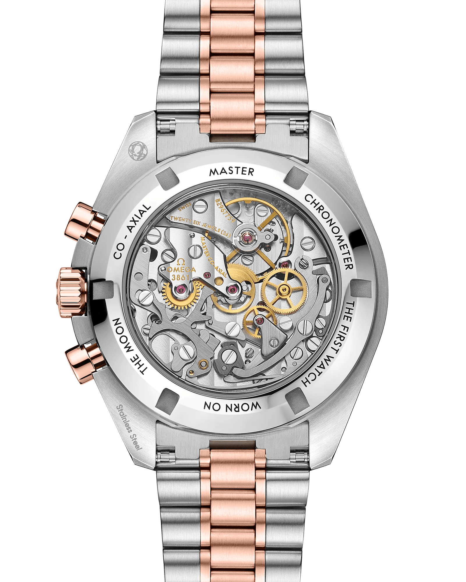 omega speedmaster bi-color caliber 3861