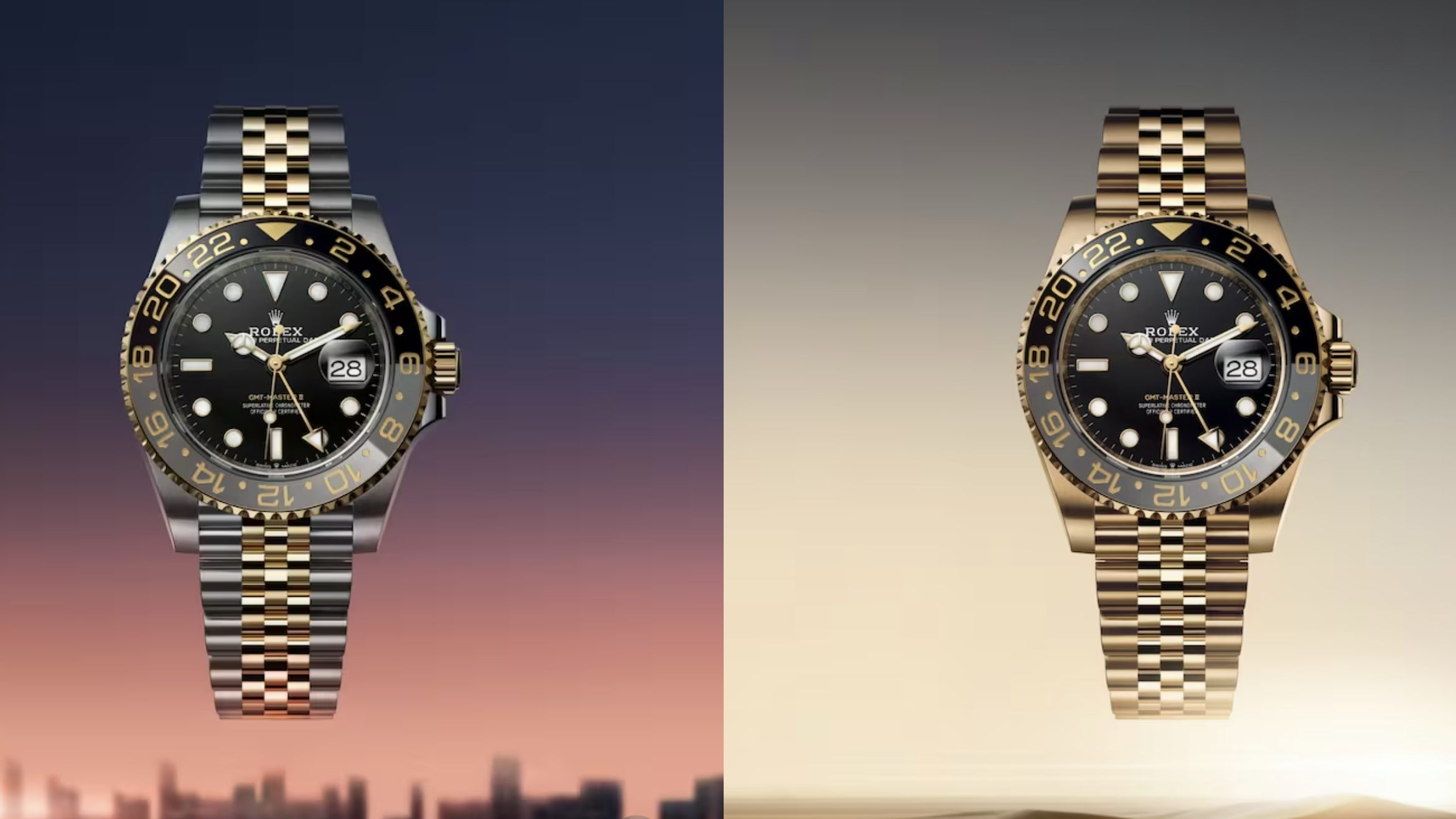 Downtown enkel Tag ud Rolex GMT In Yellow Gold And Two-Tone