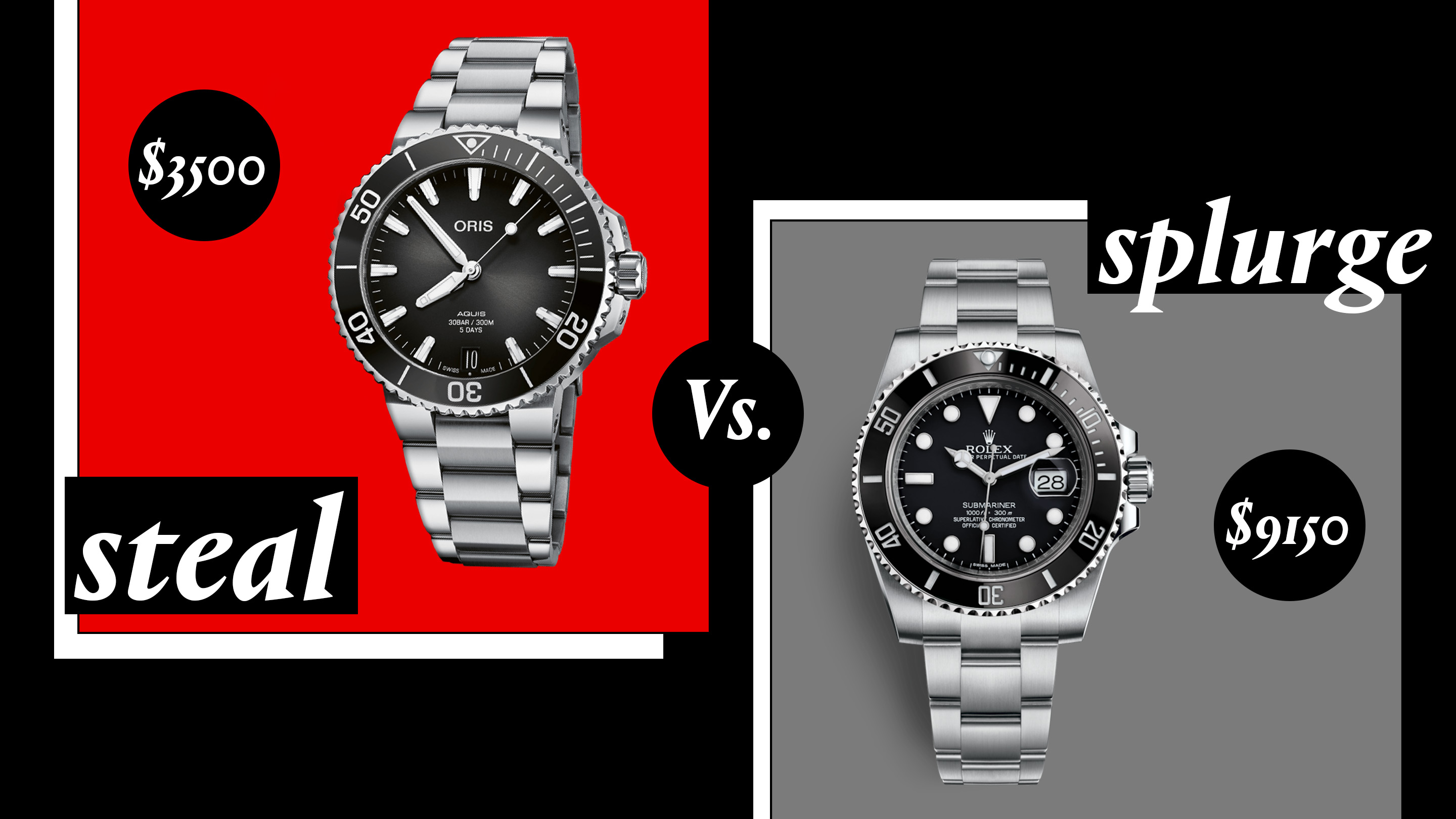 Oris aquis vs cheap rado captain cook