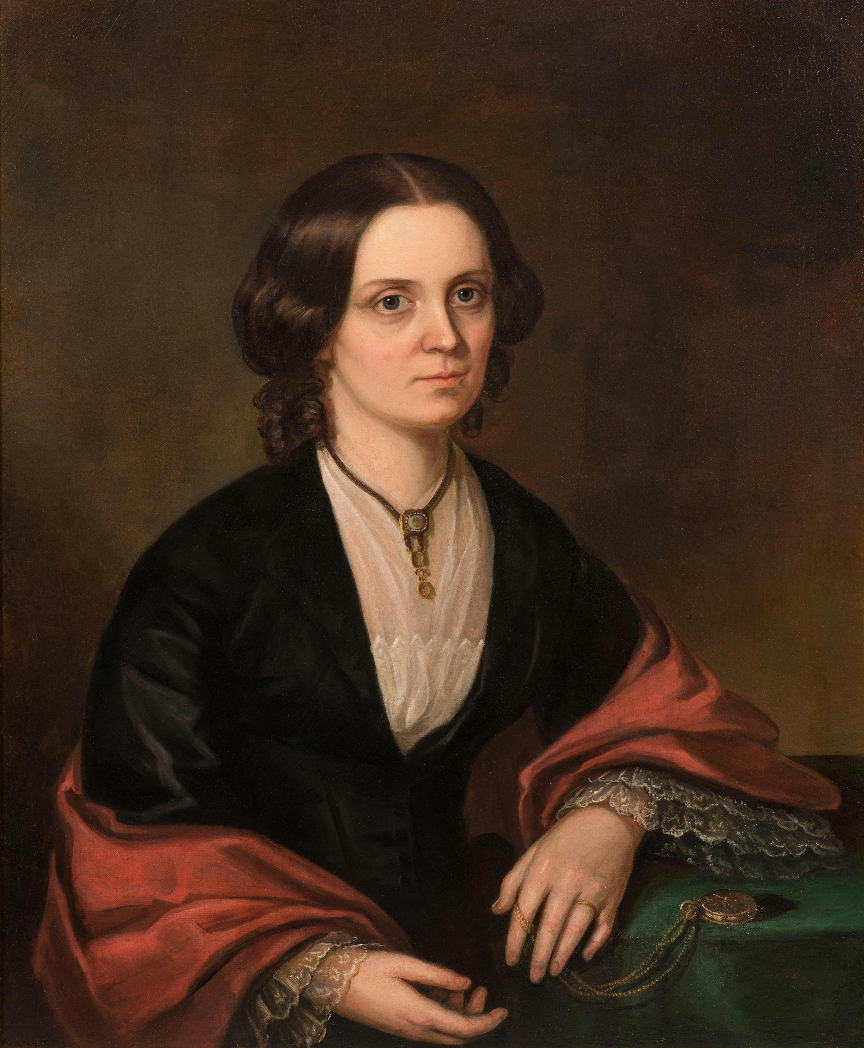 Unknown Artist, Catherine Gates Willard (1762-1785), oil on canvas, c.1780-1785. First wife of Boston clockmaker Aaron Willard (1757-1844). Courtesy of Robert Cheney and the Willard House & Clock Museum, Grafton, Massachusetts.