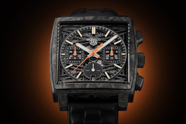 TAG Heuer's homage to the Black-Coated Monaco for the 2021 "Only Watch" auction.