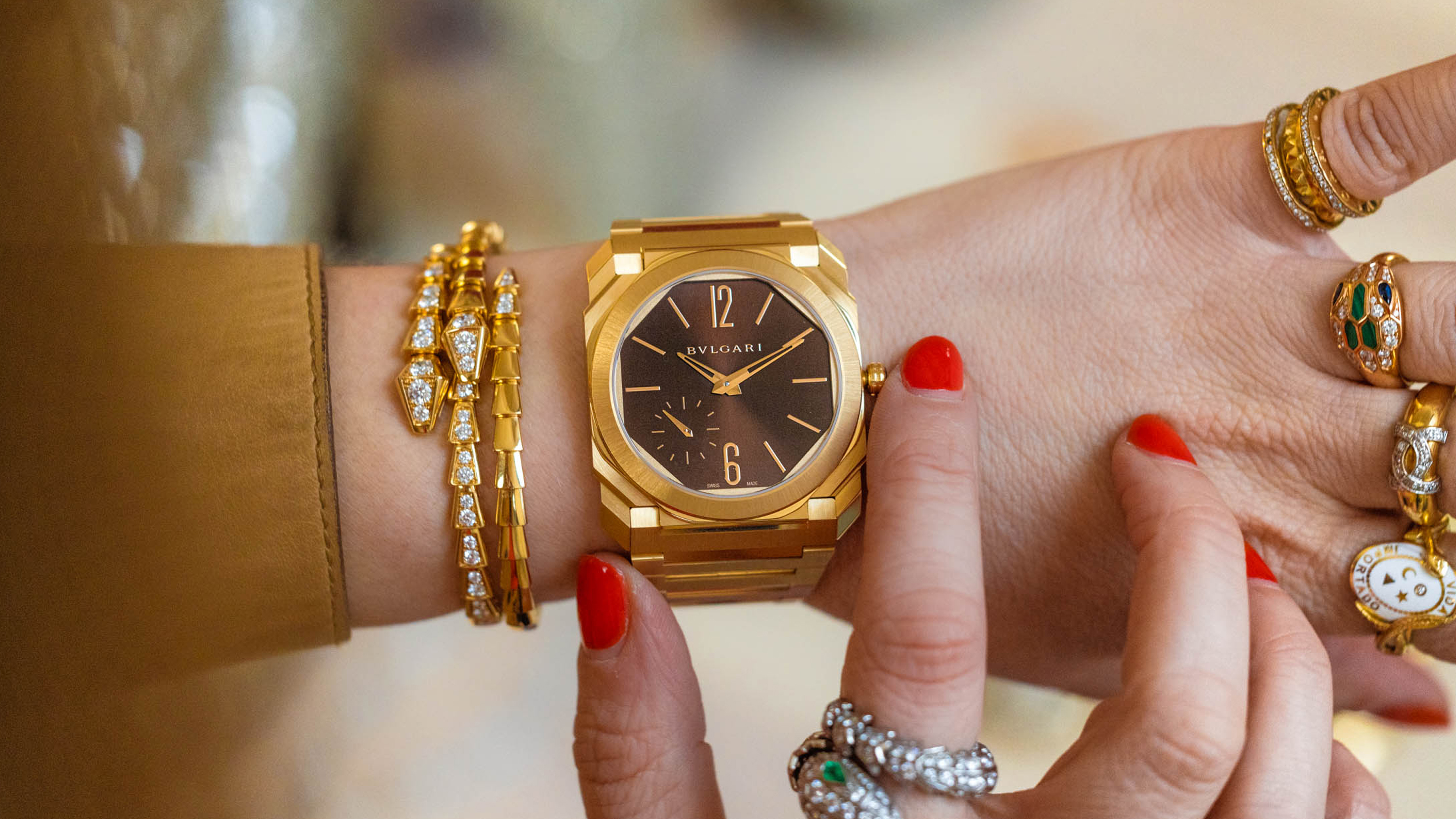 Bulgari watch gold sale