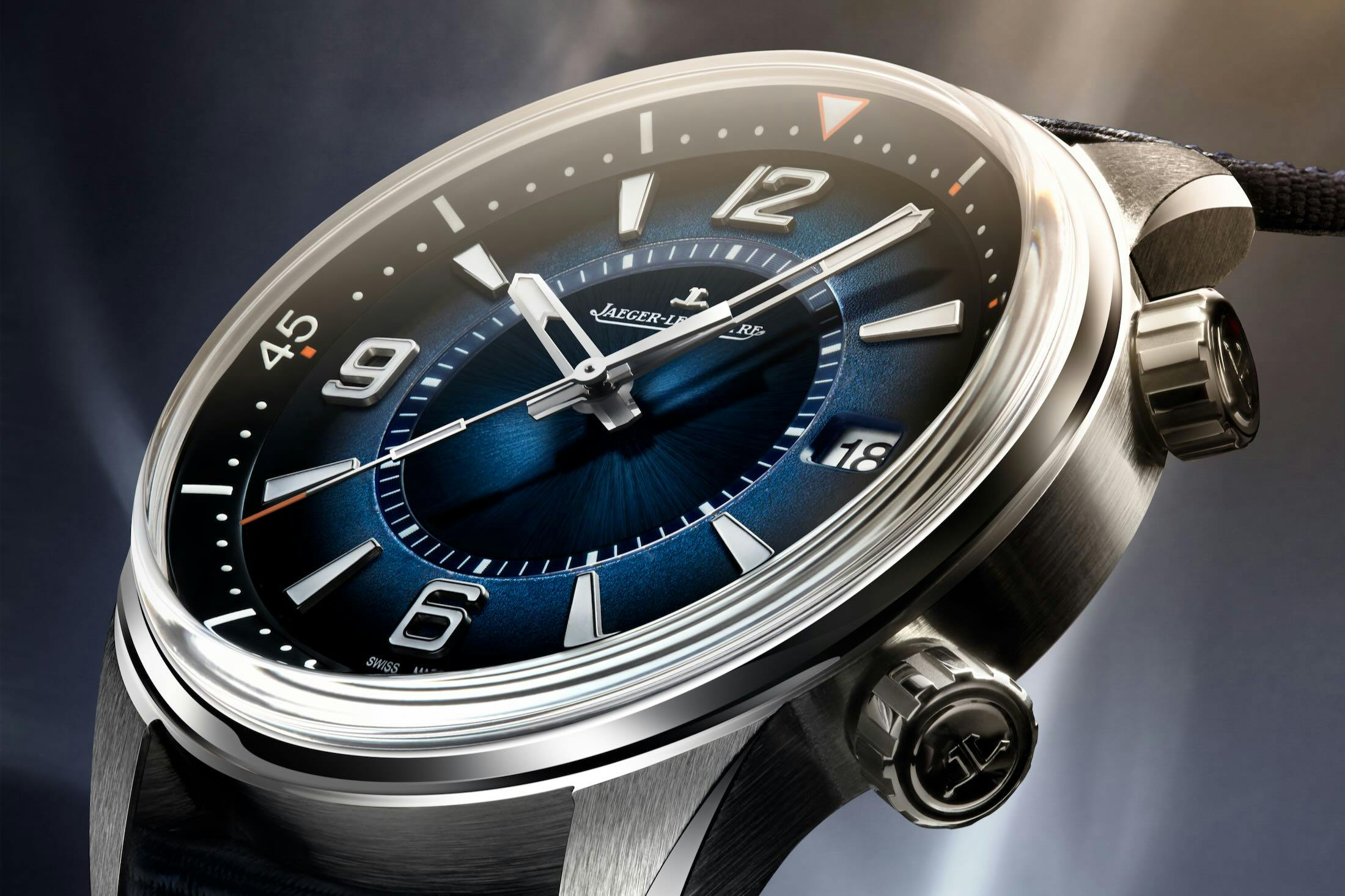 JLC Polaris Date 40mm Dial Closeup