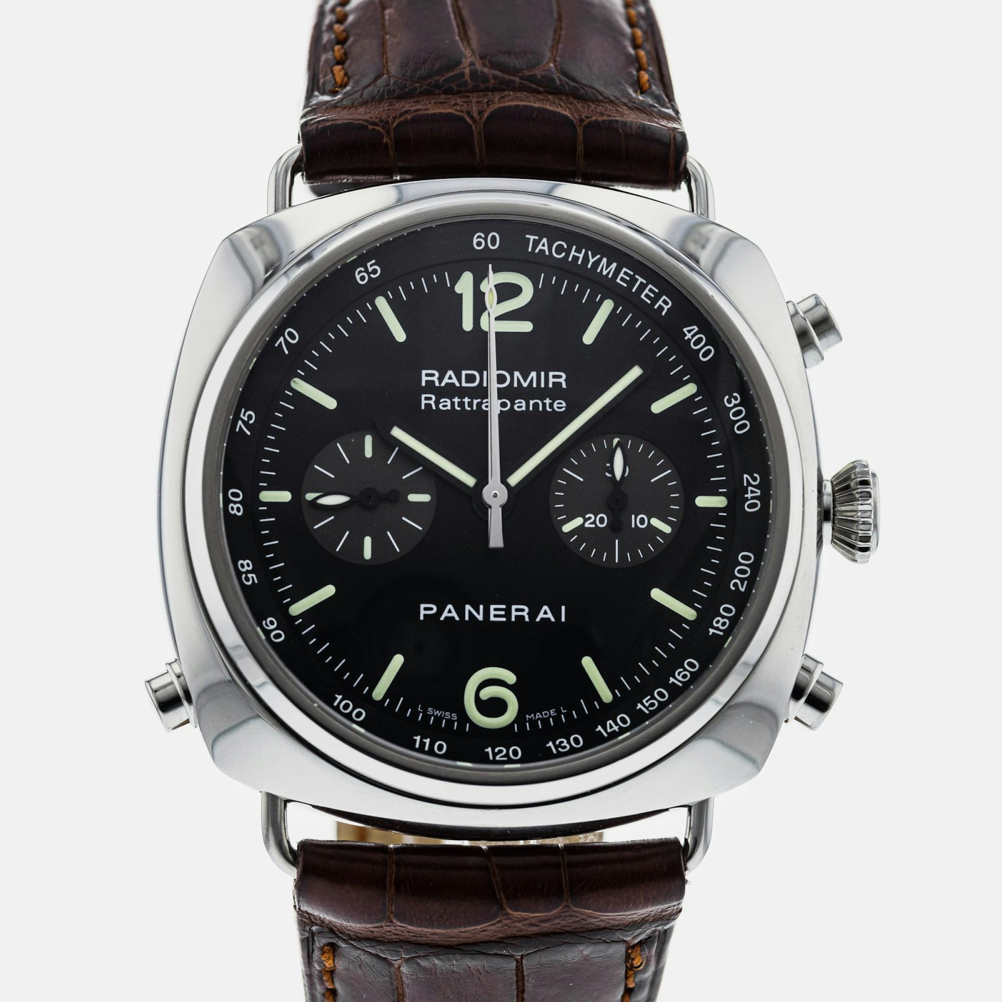 A soldier image of a Panerai Radiomir Rattrapante PAM 214