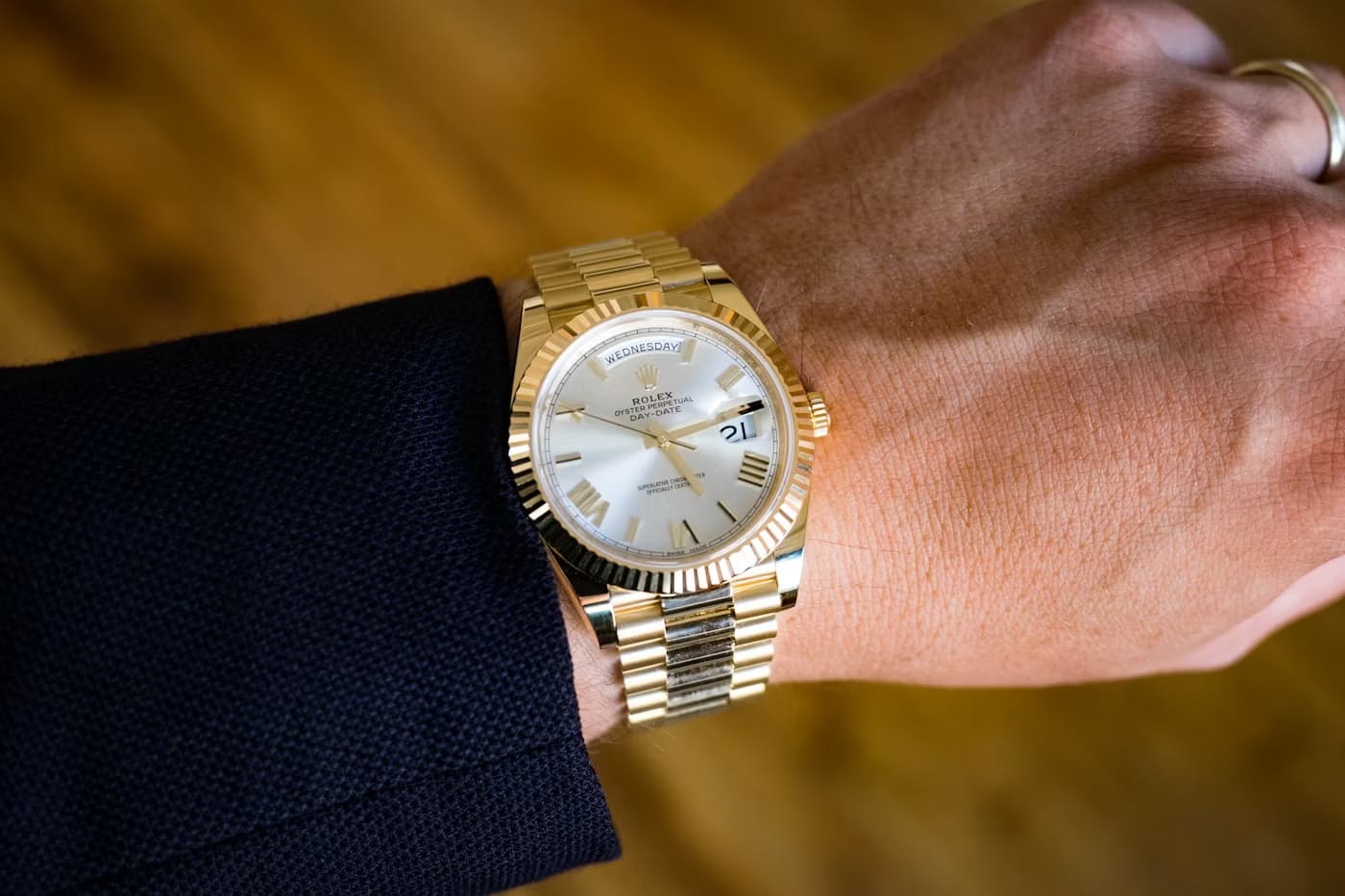 <p>Day-Date 40 in yellow gold.</p>