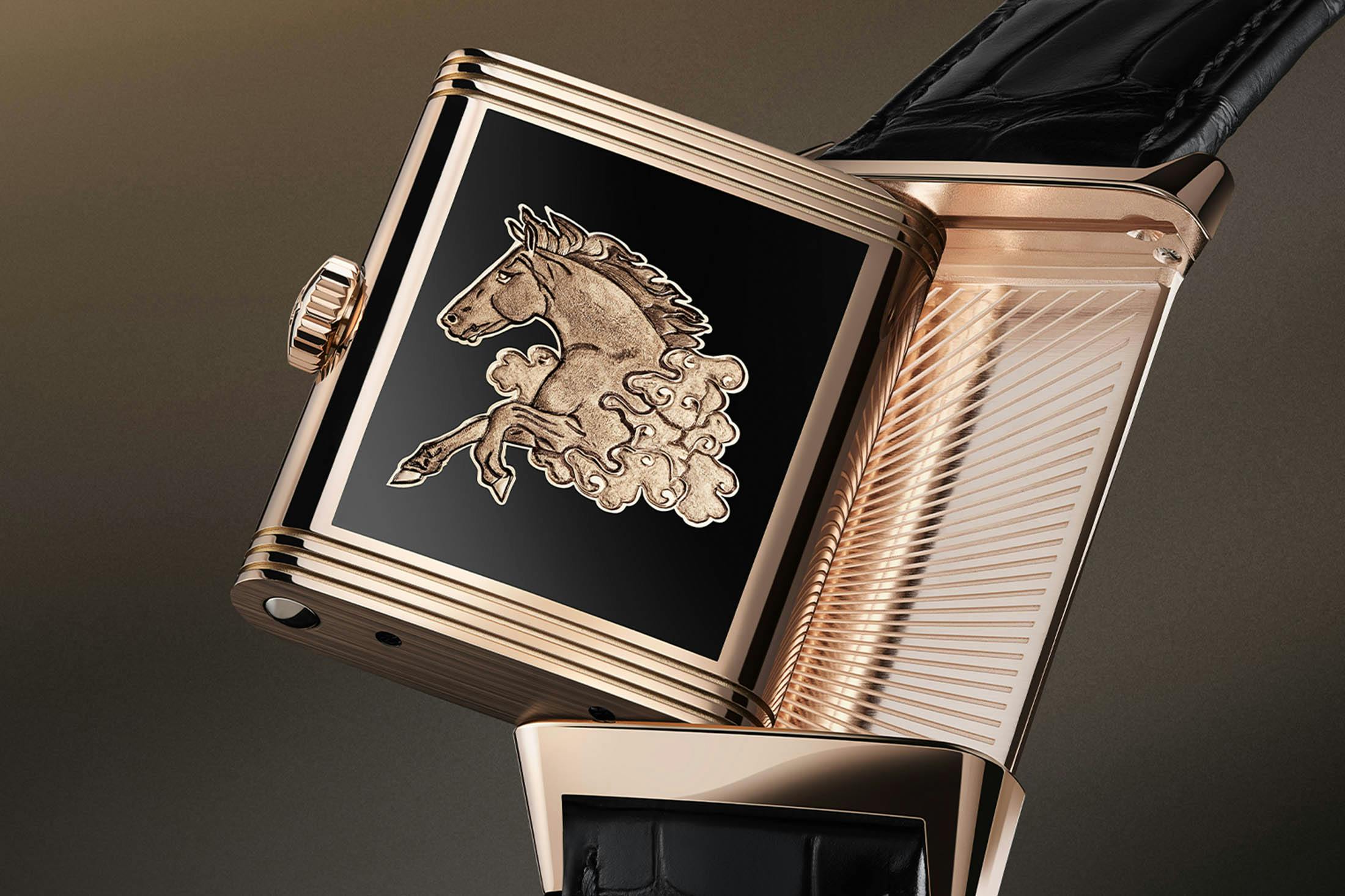 Reverso Horse Engraving