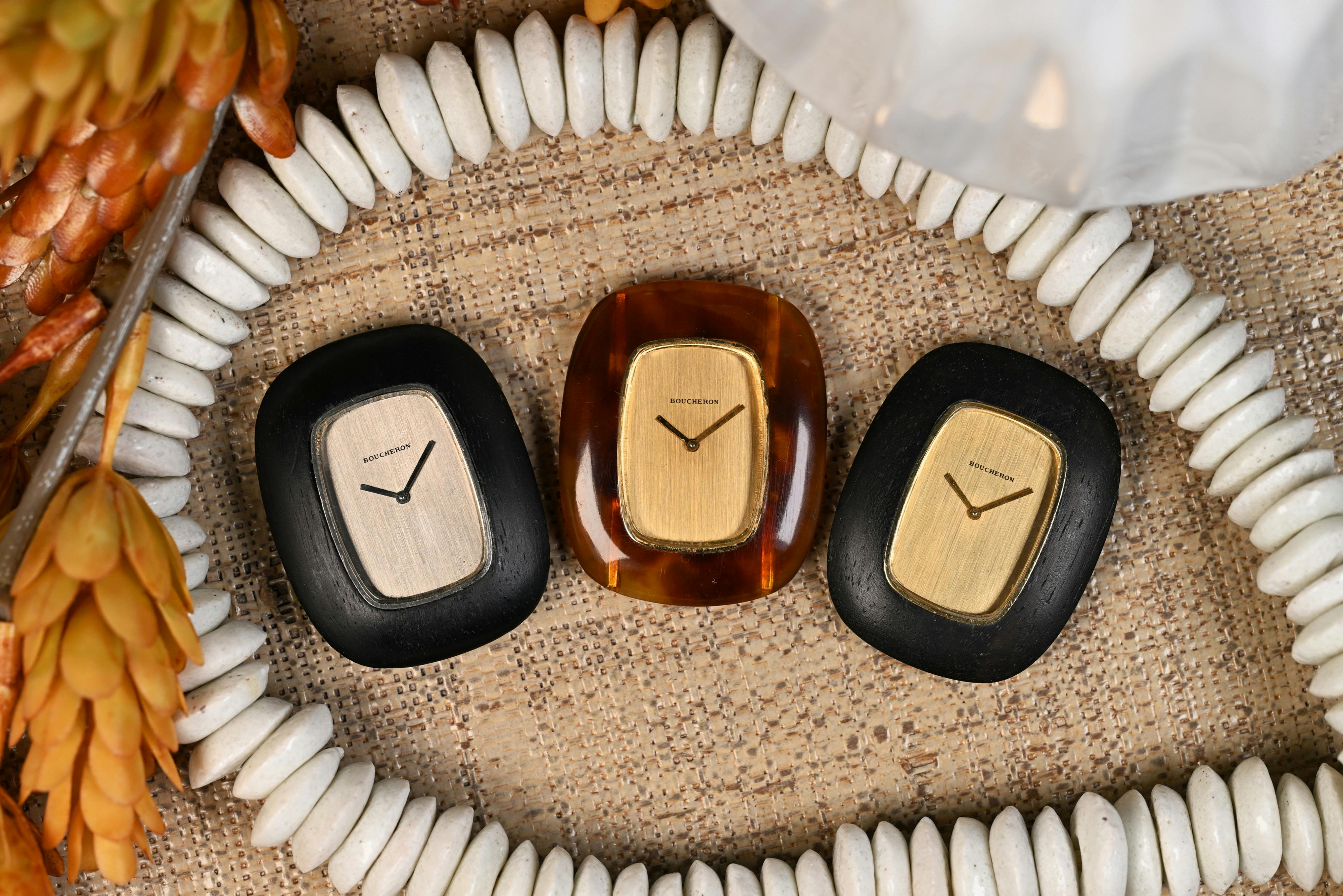A group of Boucheron watches.