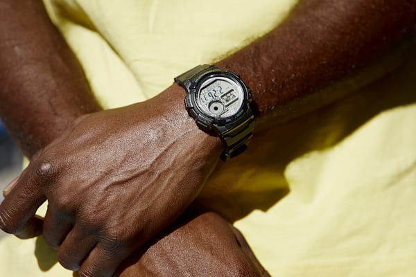 A watch on a wrist