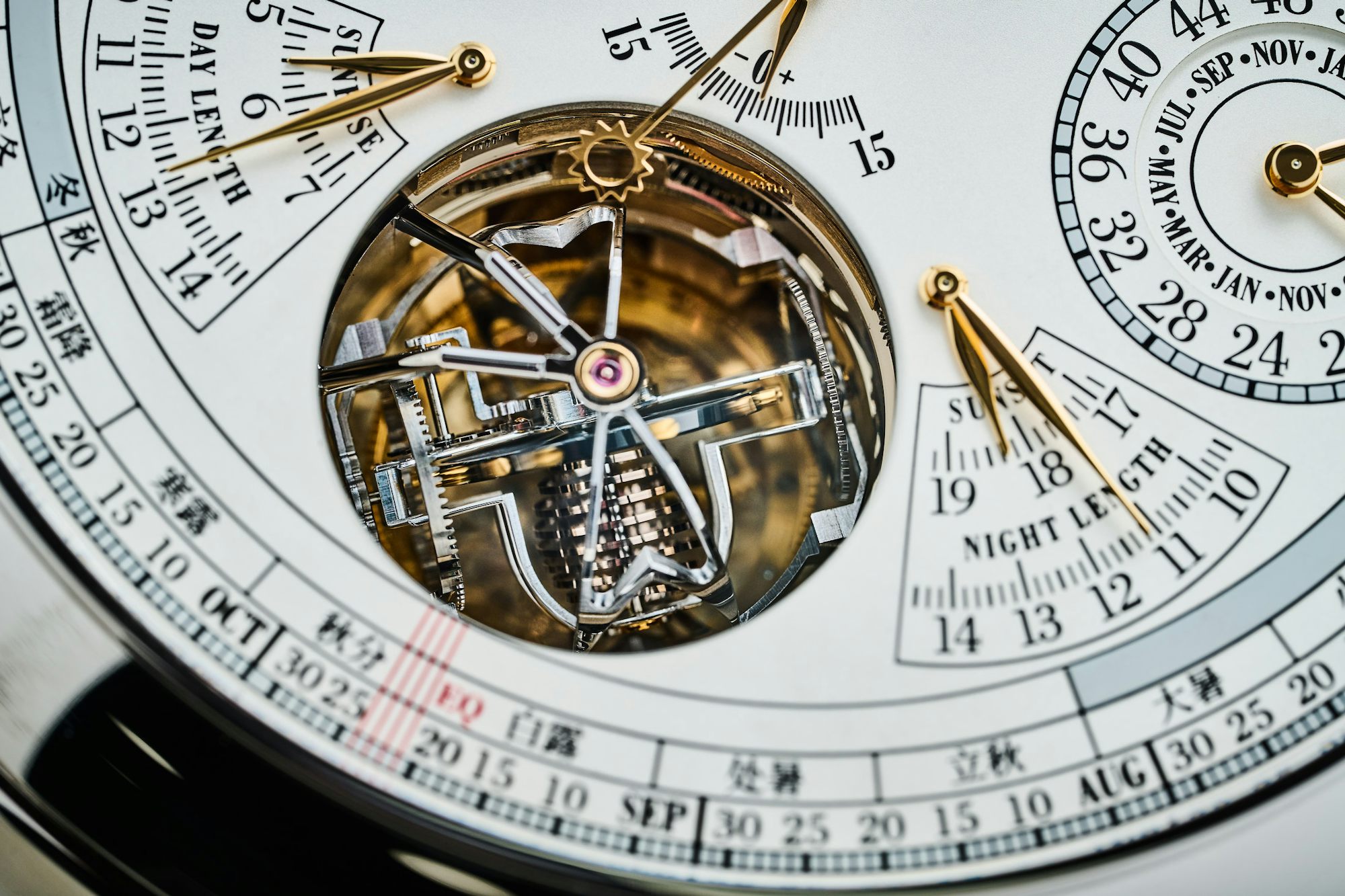 Tourbillon on the back of the pocket watch