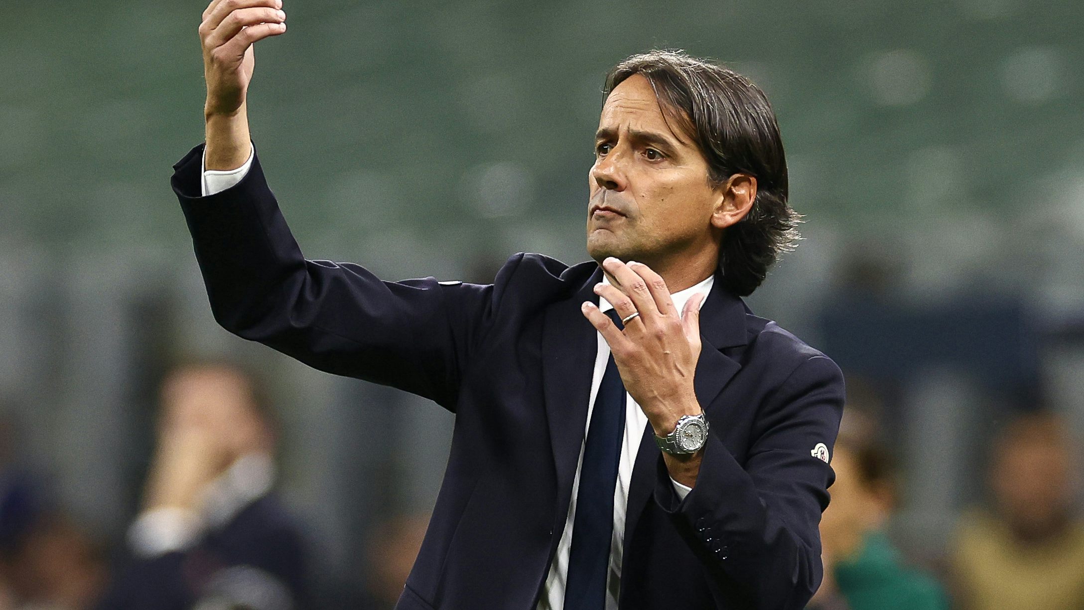 Inter Milan Manager Wearing A Simone Inzaghi Wearing A Rolex Yacht-Master