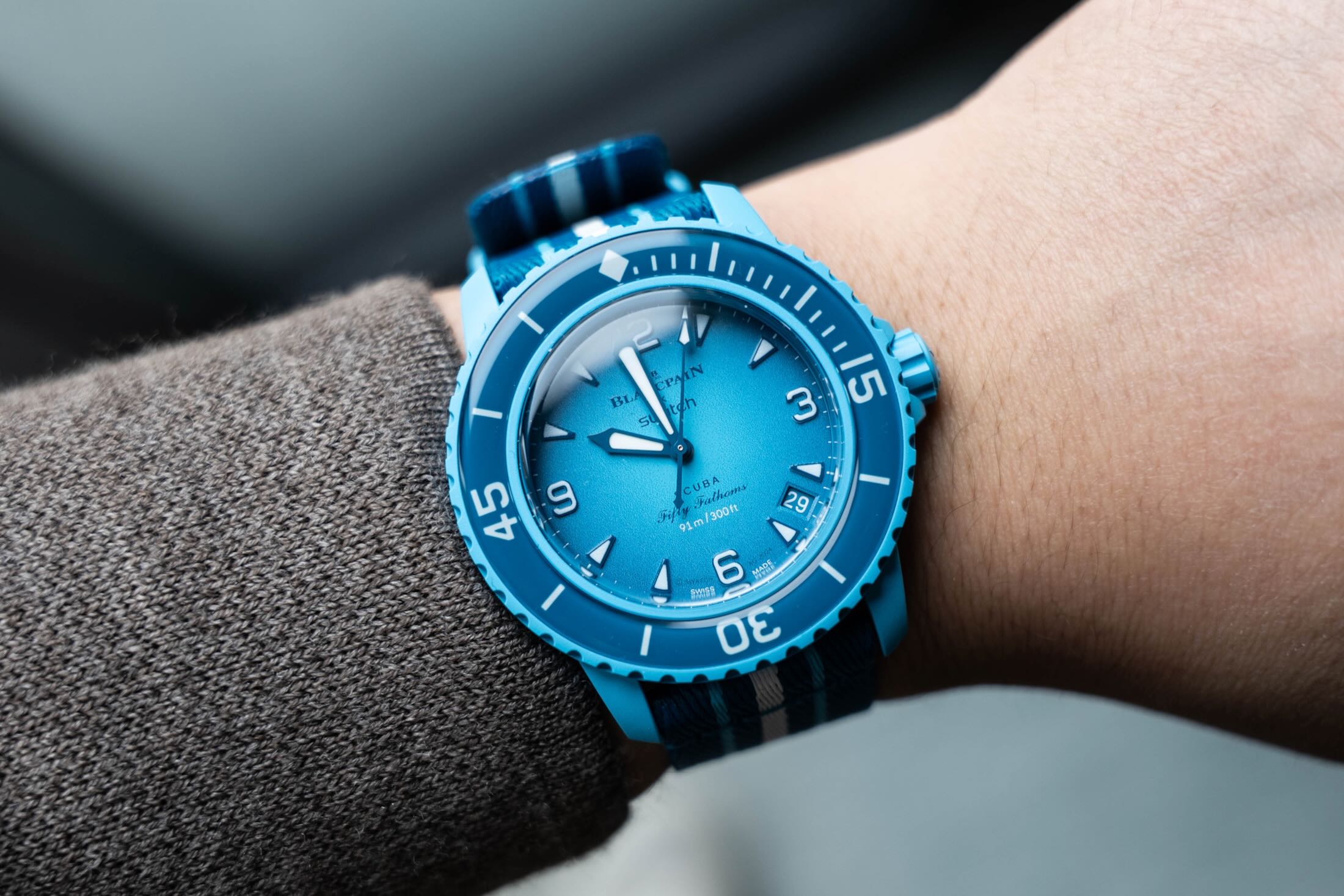 Swatch Blancpain wristshot