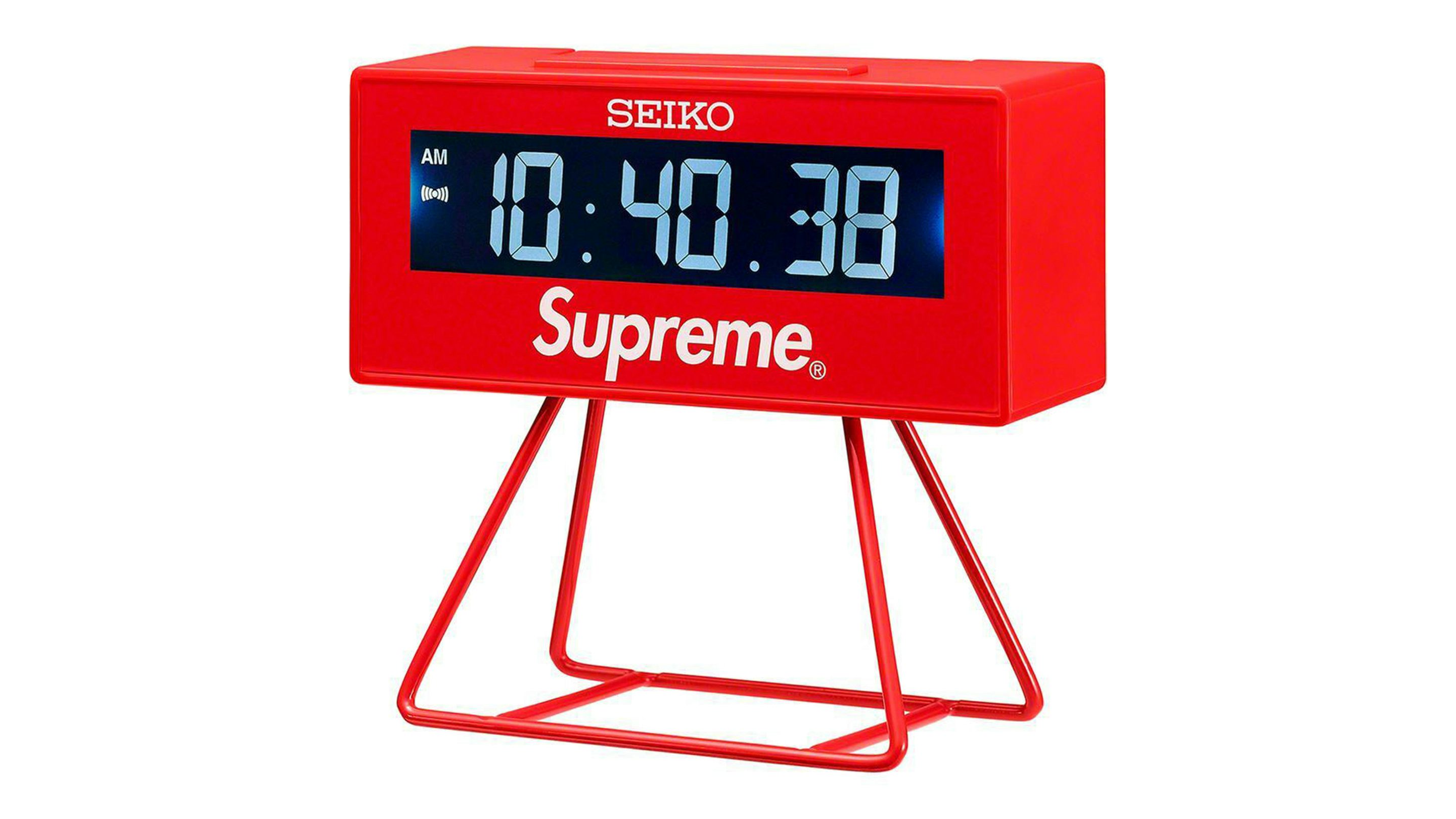 Just Because: Seiko Made A Marathon Clock With Supreme - Hodinkee