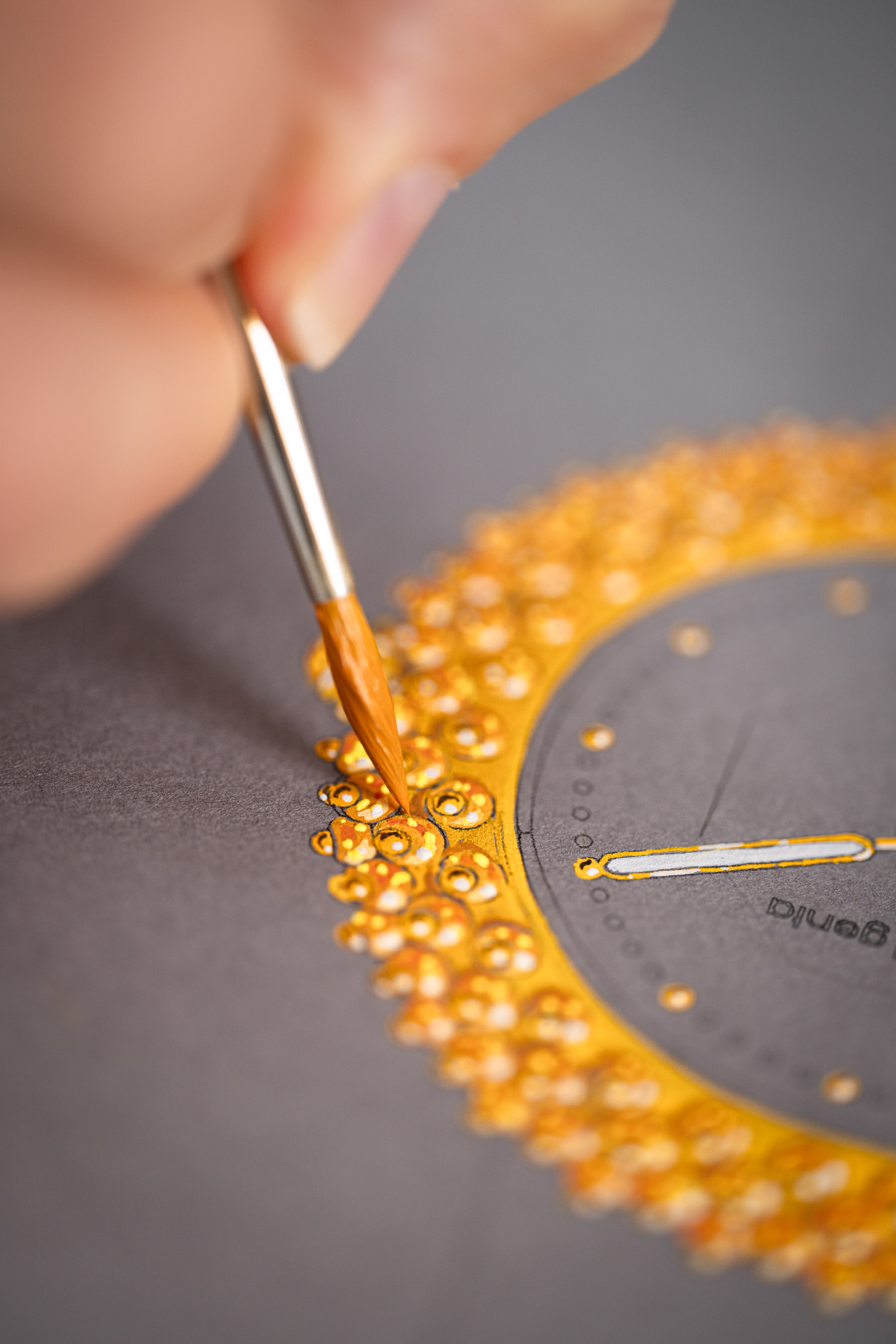 Genta detailed sketch of Oursin Fire Opal