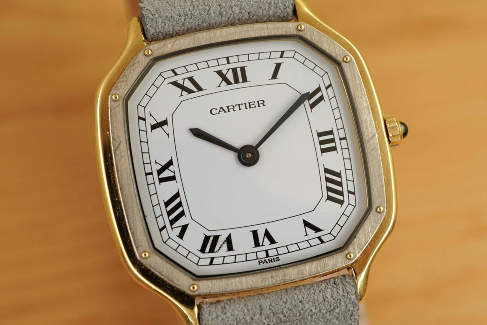 1980s Cartier Trianon Ultra-Thin Ref. 96063 In 18k White & Yellow Gold