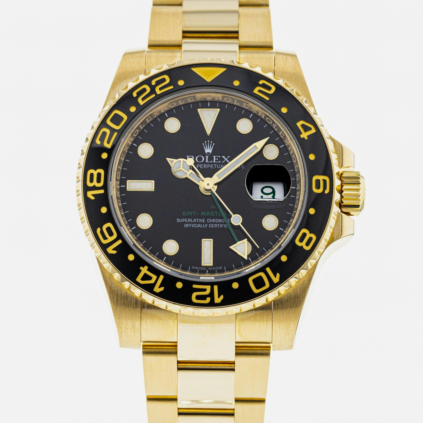 A soldier shot of a Rolex GMT-Master II Ref. 116718