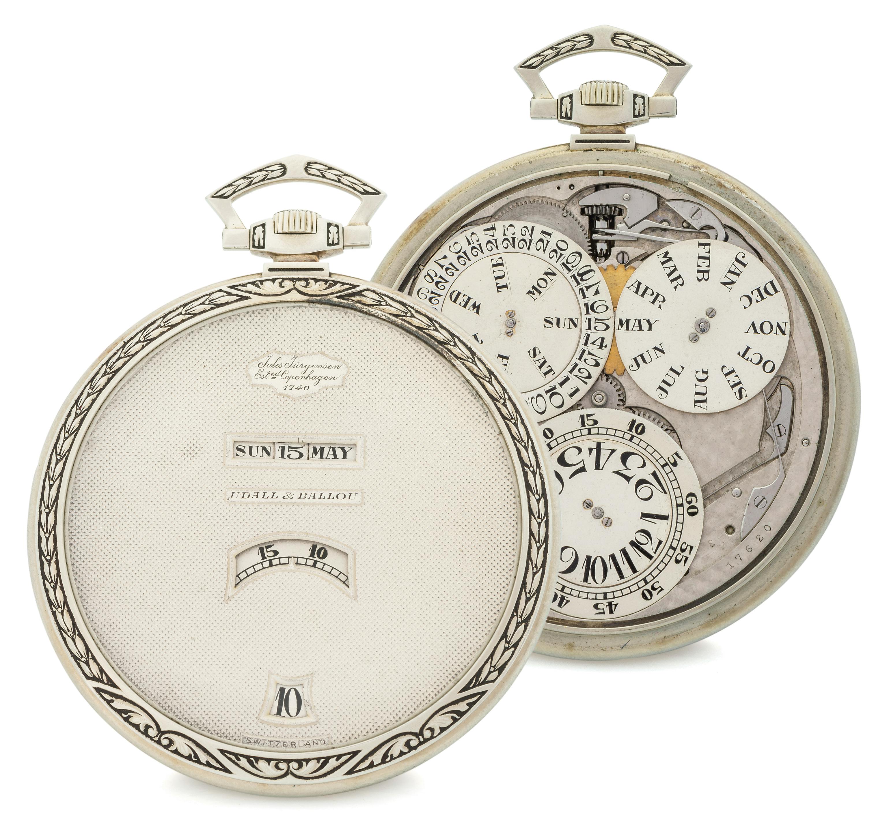 A Jules Jürgensen digital pocket watch, 1930