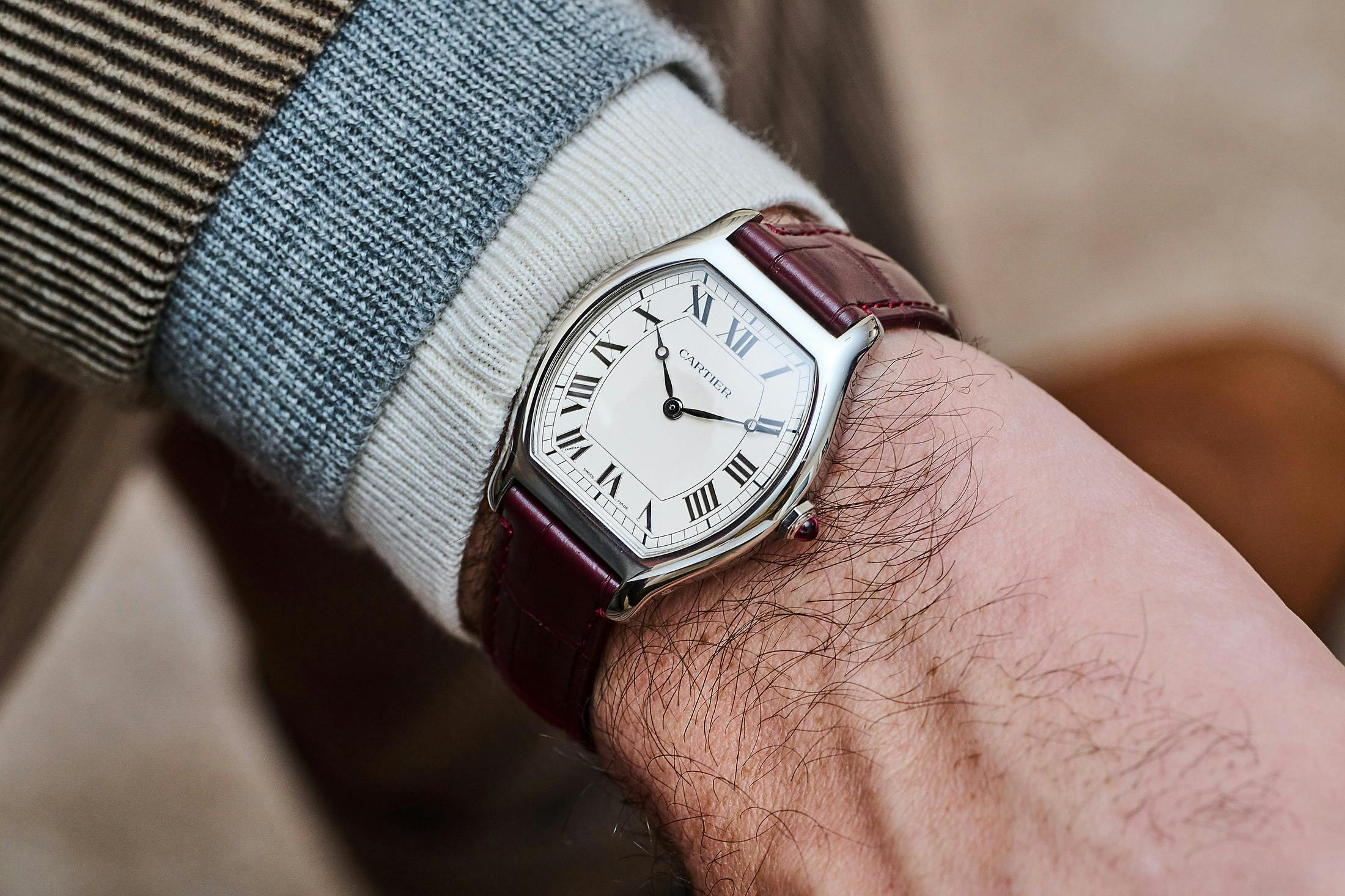 cartier prive tortue platinum 2024 wrist shot