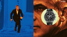 Illustration of George Clooney and a Speedmaster in 'The American'