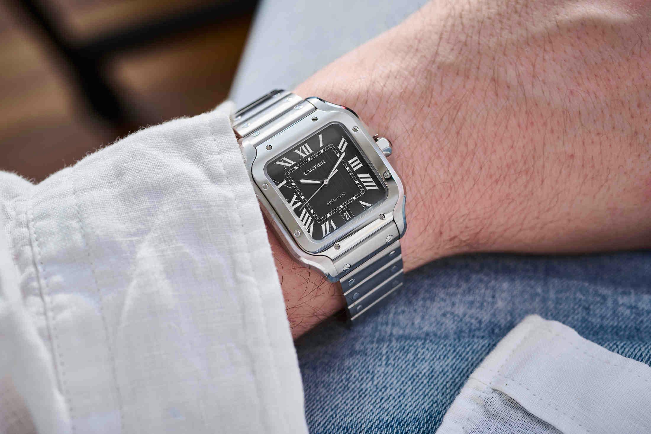 Cartier Santos Titanium and Steel
