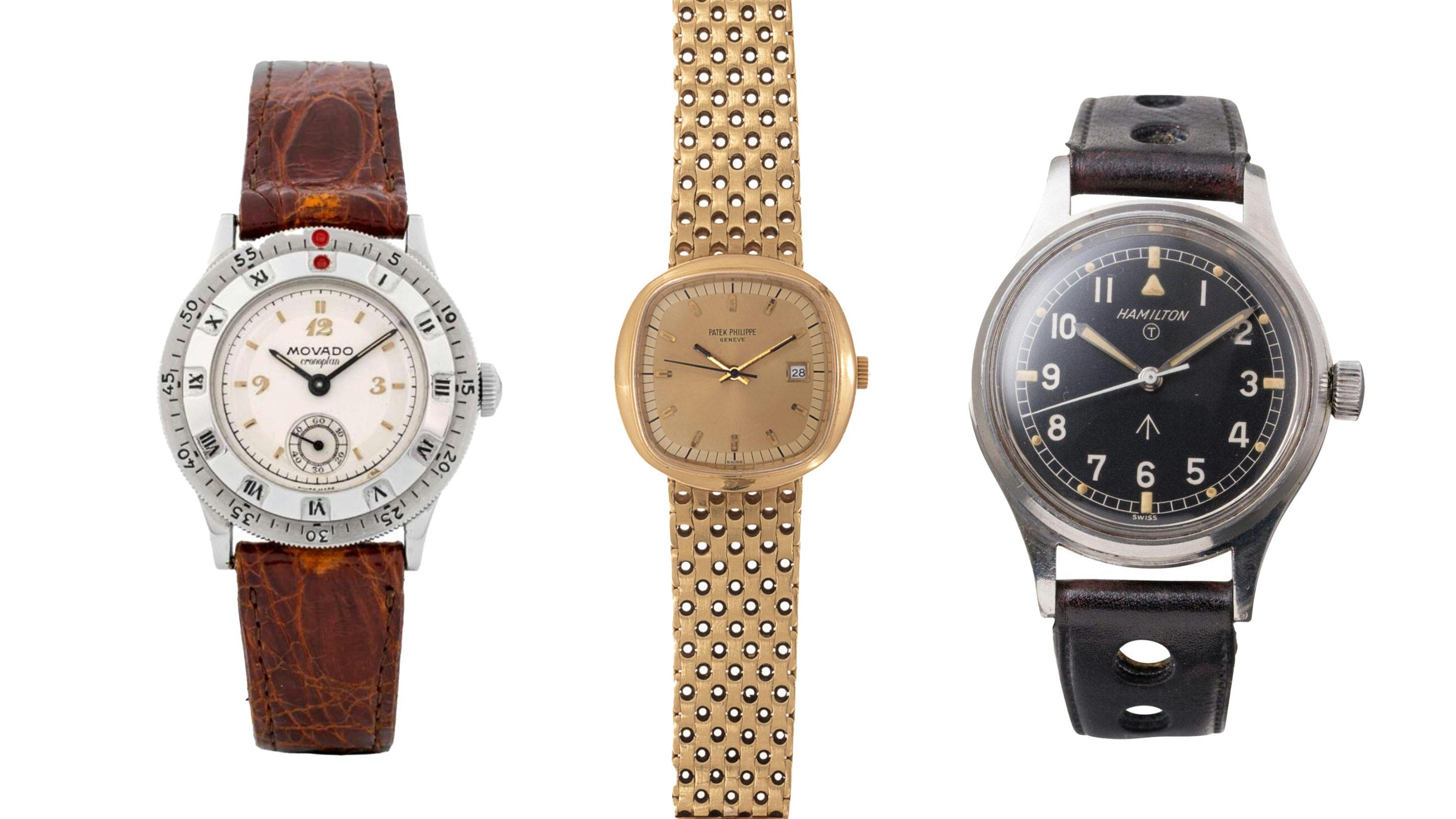 Bring a Loupe: A Patek Beta 21, A Movado Cronoplan, A Hamilton 6B 'Mark XI,' and a Zenith Time Command