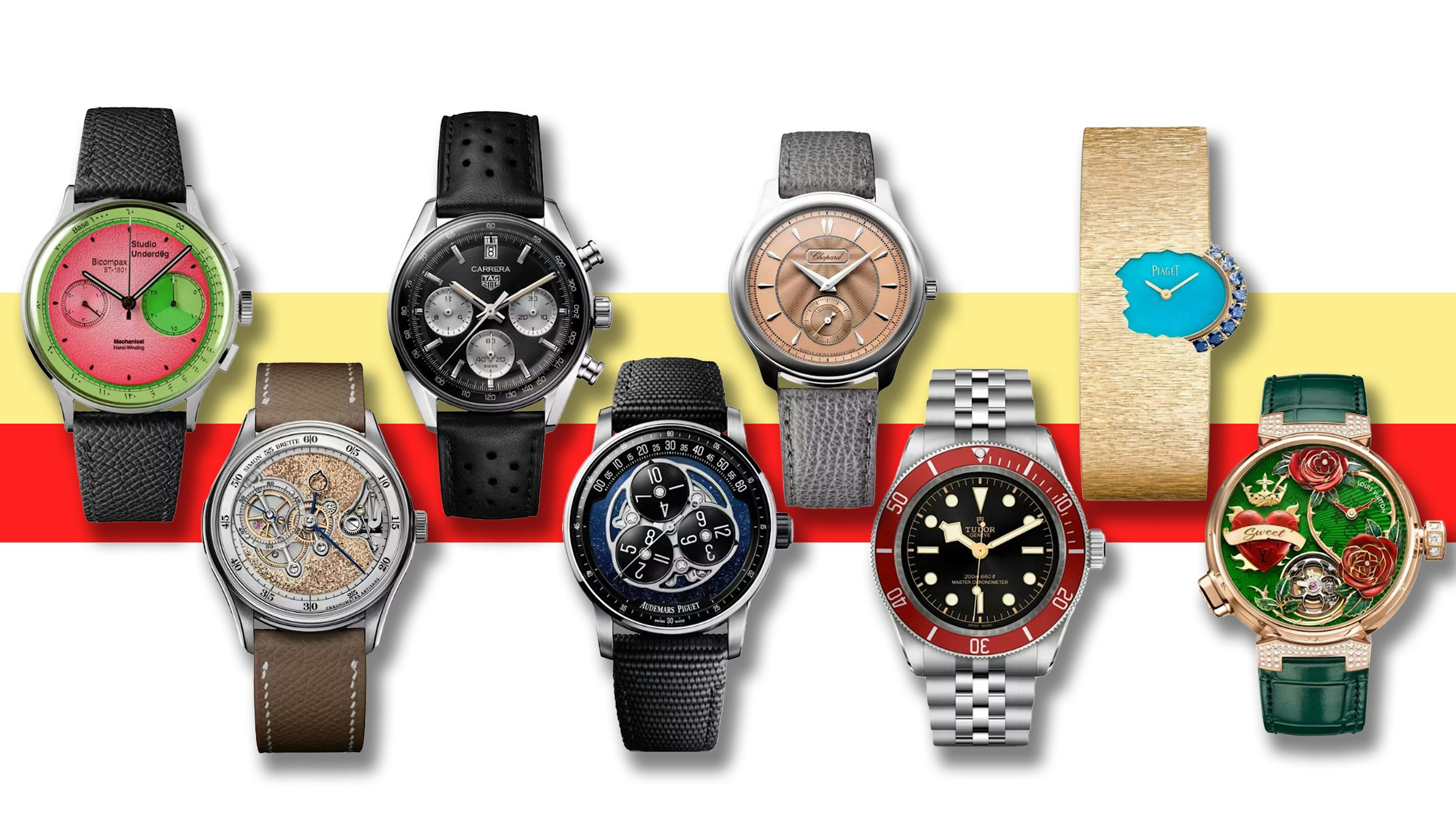 A group of Swatch watches, comprising chronograph gentleman's