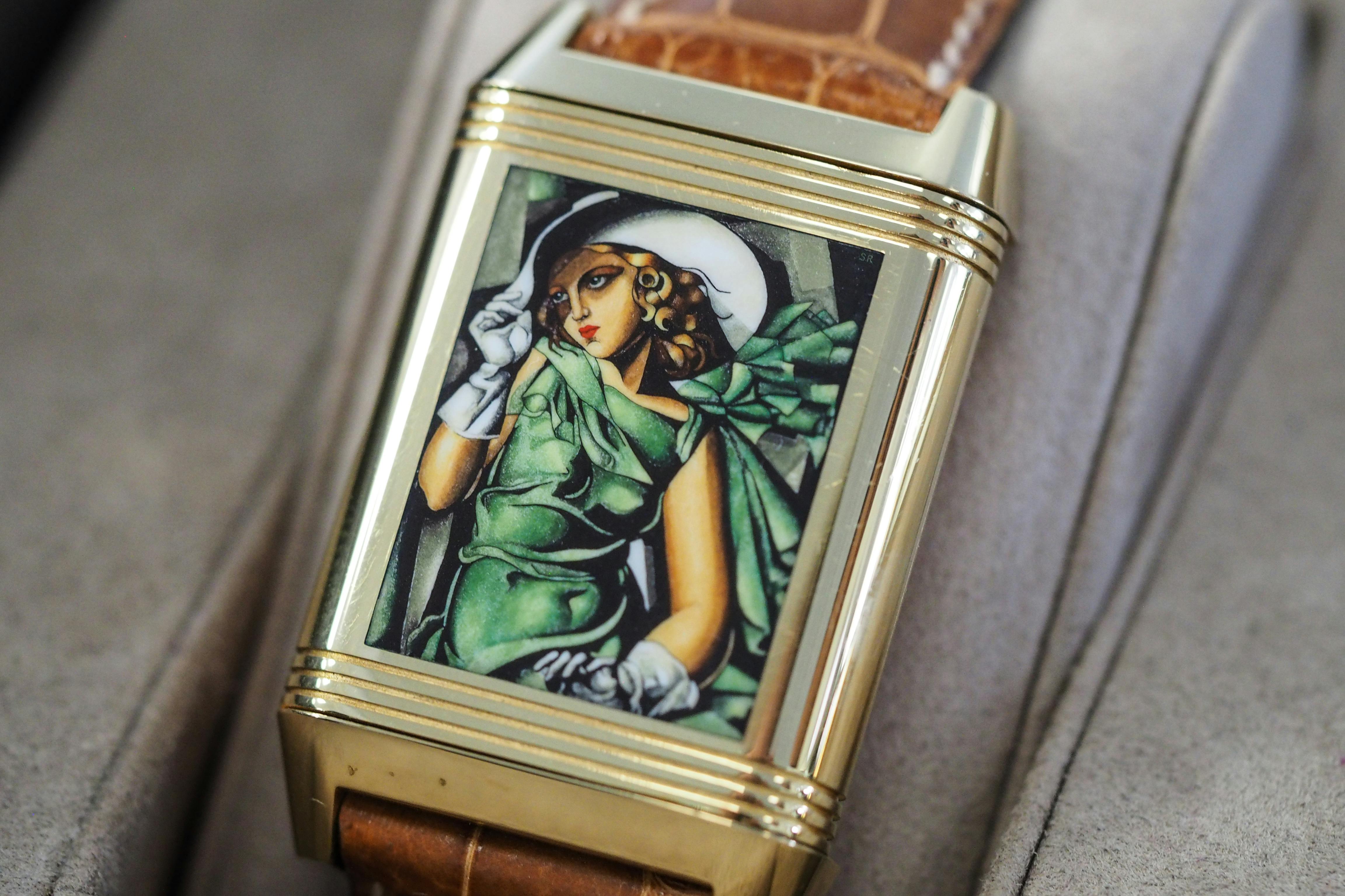JLC reverse with enamel painting 