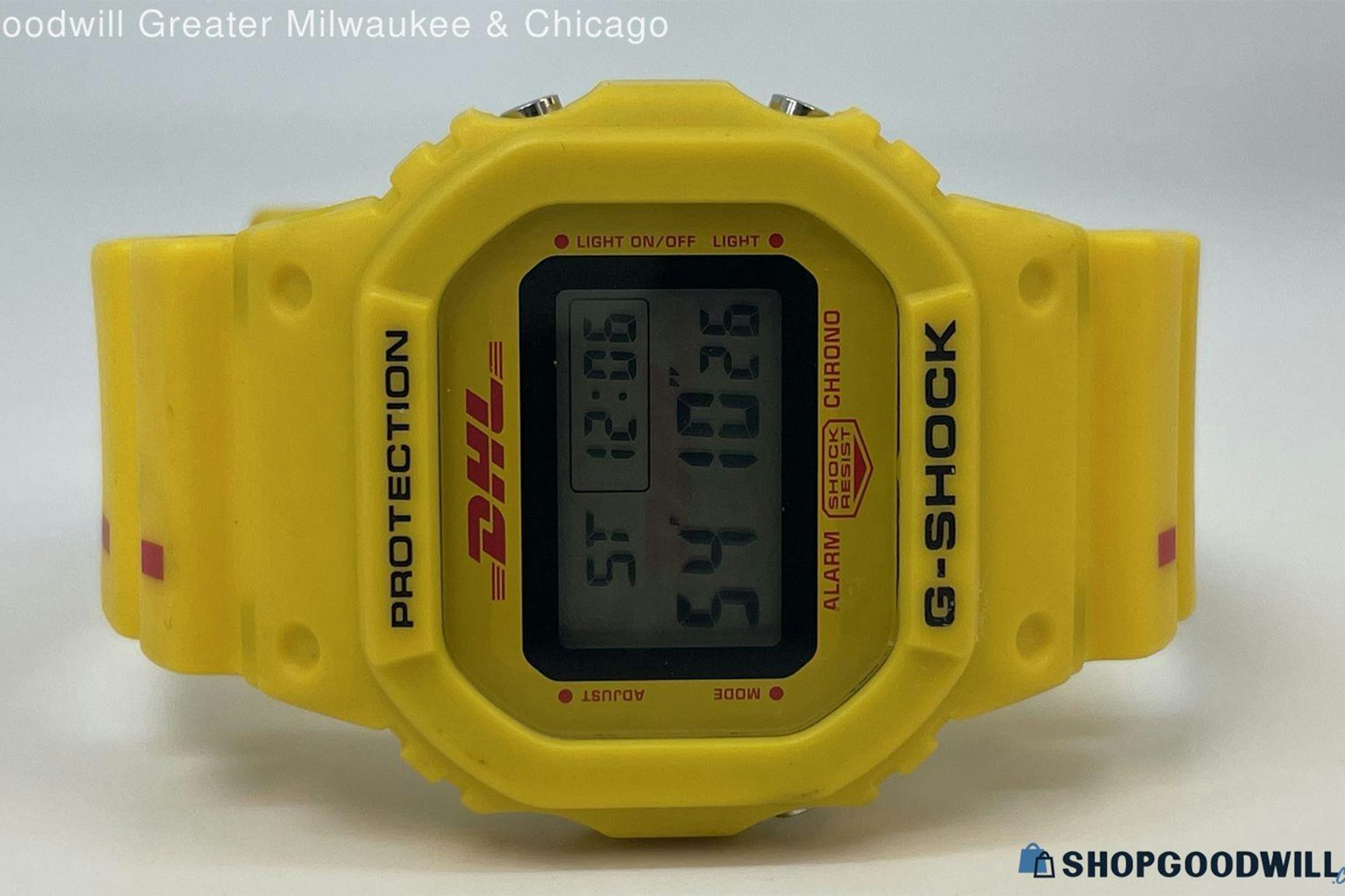 A 2022 Casio G-Shock x DHL Ref. DW-5600DHL22-9DR