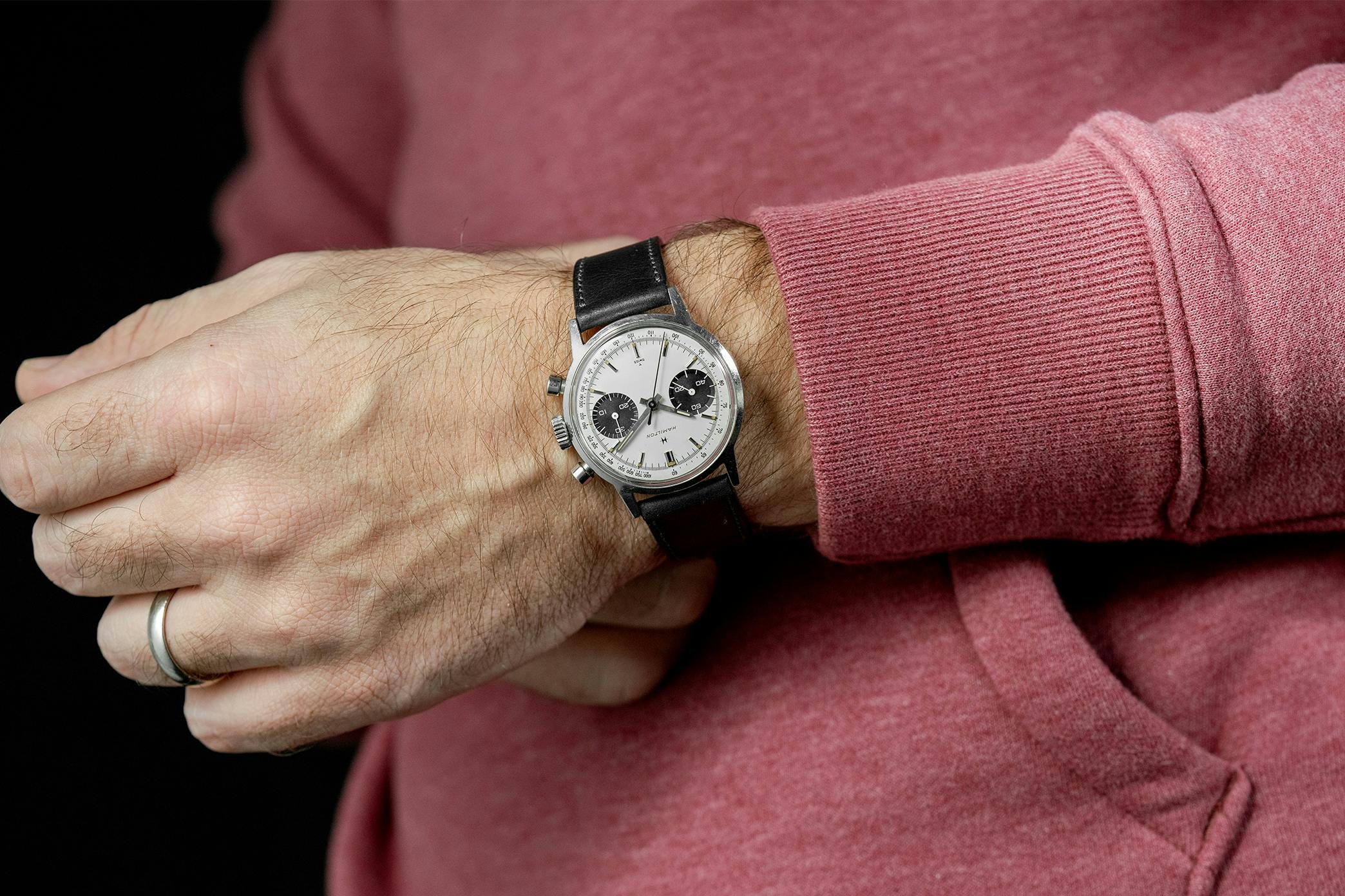 <p><a href="https://shop.hodinkee.com/products/panda-chronograph?utm_source=hodinkee&amp;utm_medium=article&amp;utm_campaign=article-links-vintage" target="_blank"><u>1960s Hamilton 'Panda' Chronograph Ref. 7723</u></a></p>