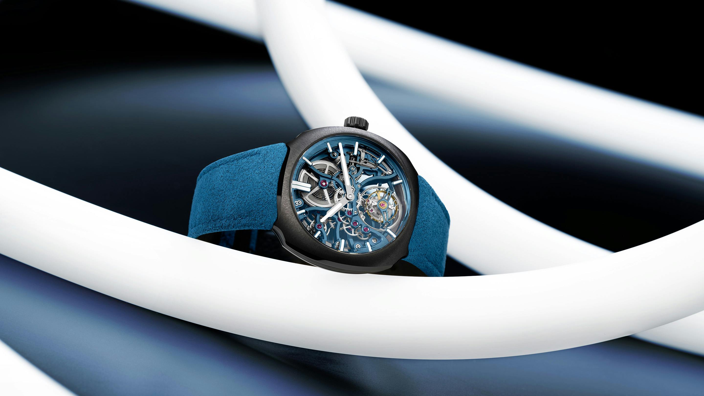 Introducing: The H. Moser & Cie. Streamliner Tourbillon Skeleton Ceramic Alpine Limited Edition
