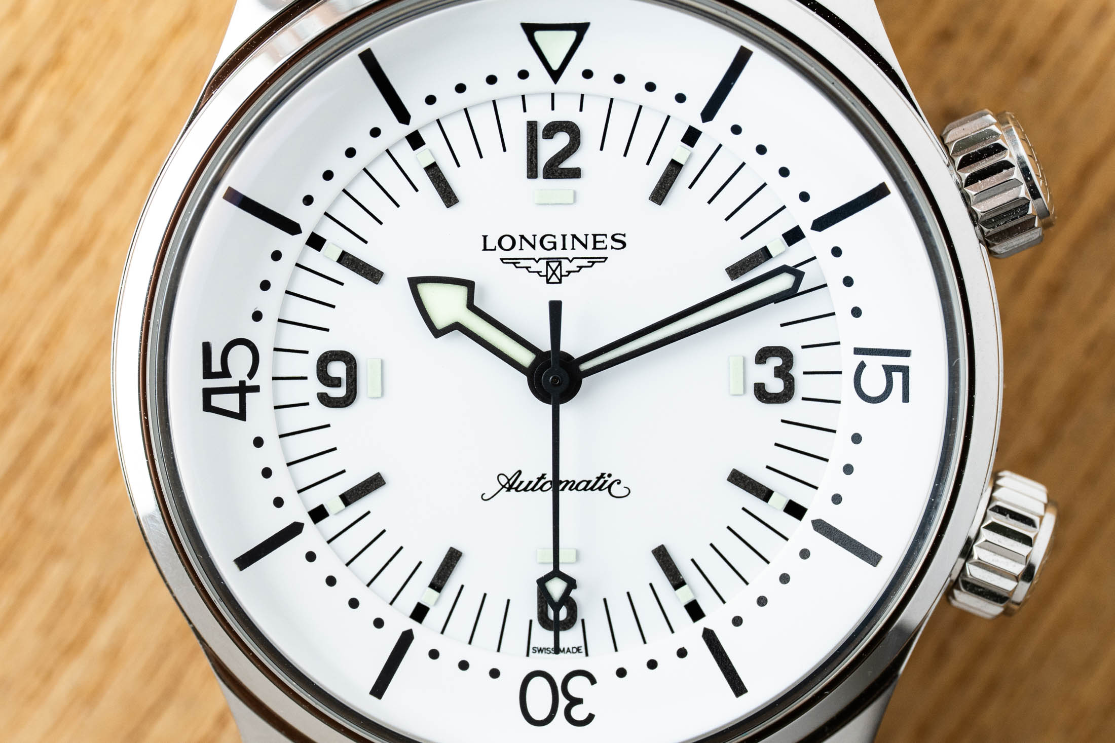 White Dial Closeup