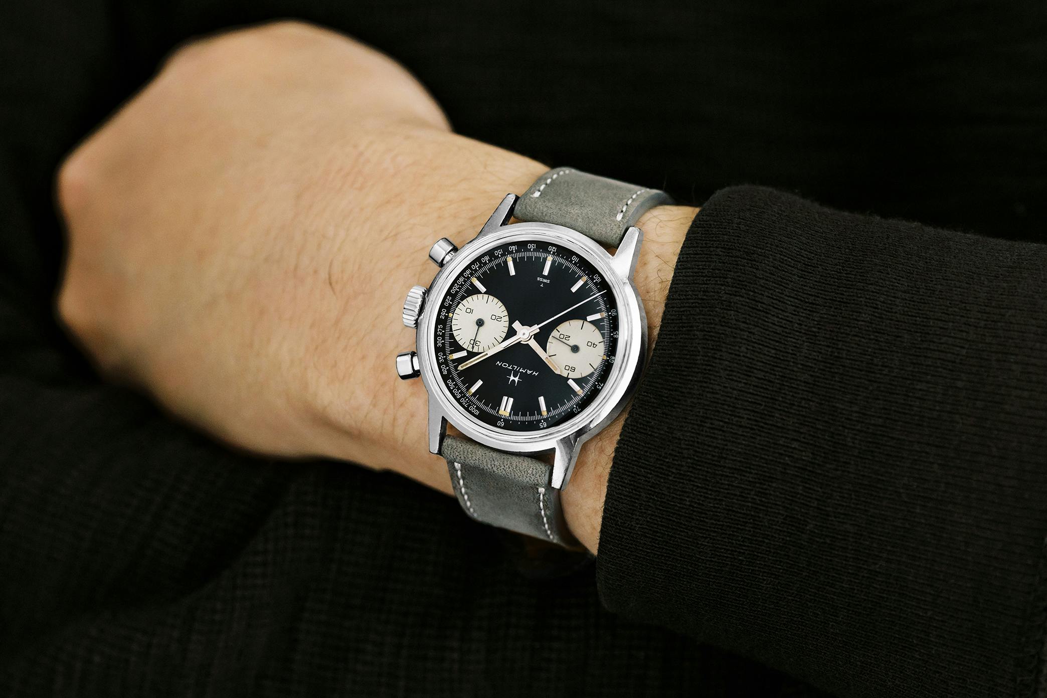 <p><a href="https://shop.hodinkee.com/products/stainless-steel-chronograph?utm_source=hodinkee&amp;utm_medium=article&amp;utm_campaign=article-links-vintage" target="_blank"><u>1960s Hamilton 'Reverse Panda' Chronograph Ref. 7723</u></a></p>