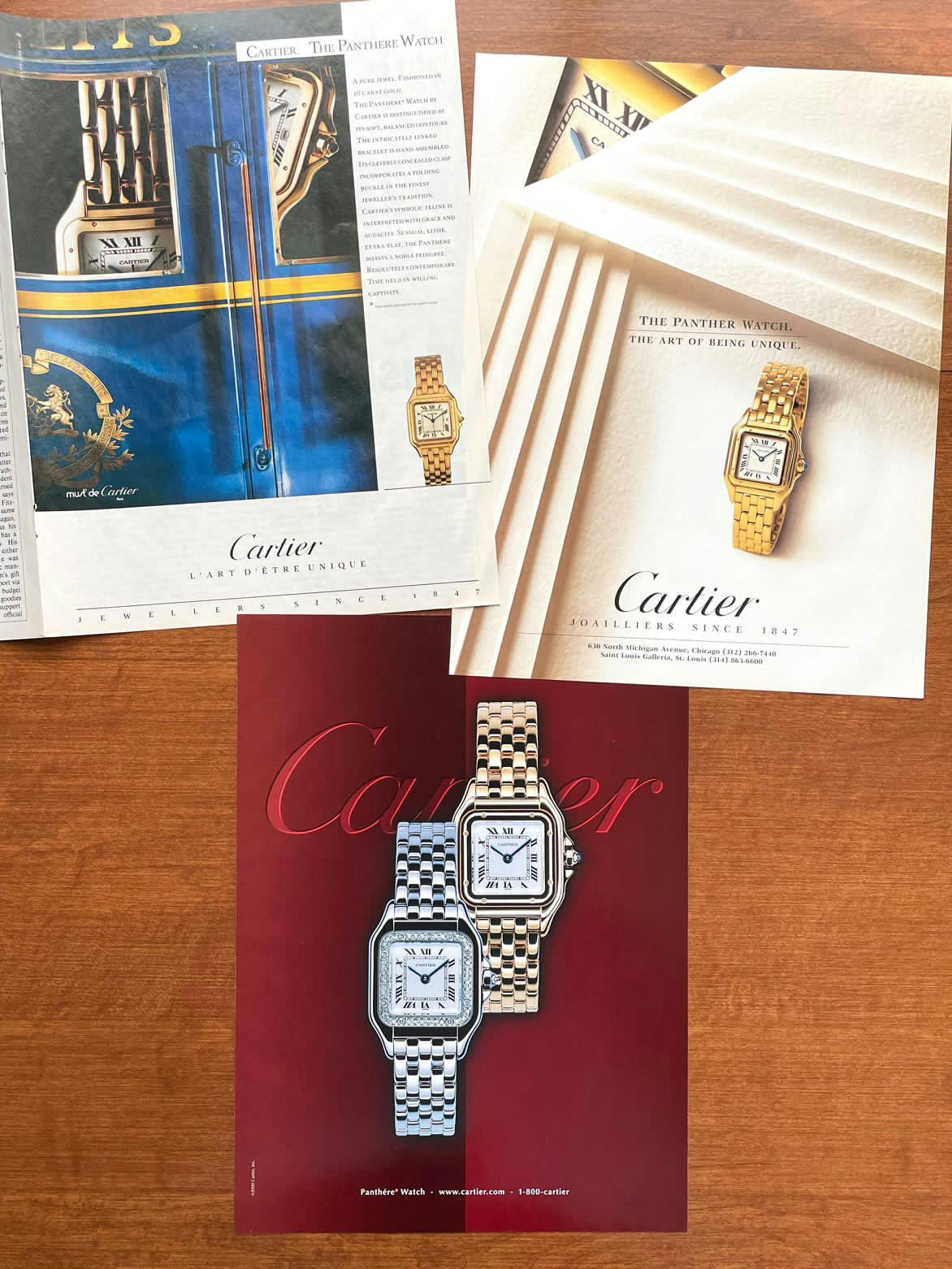 Panthere watch ads